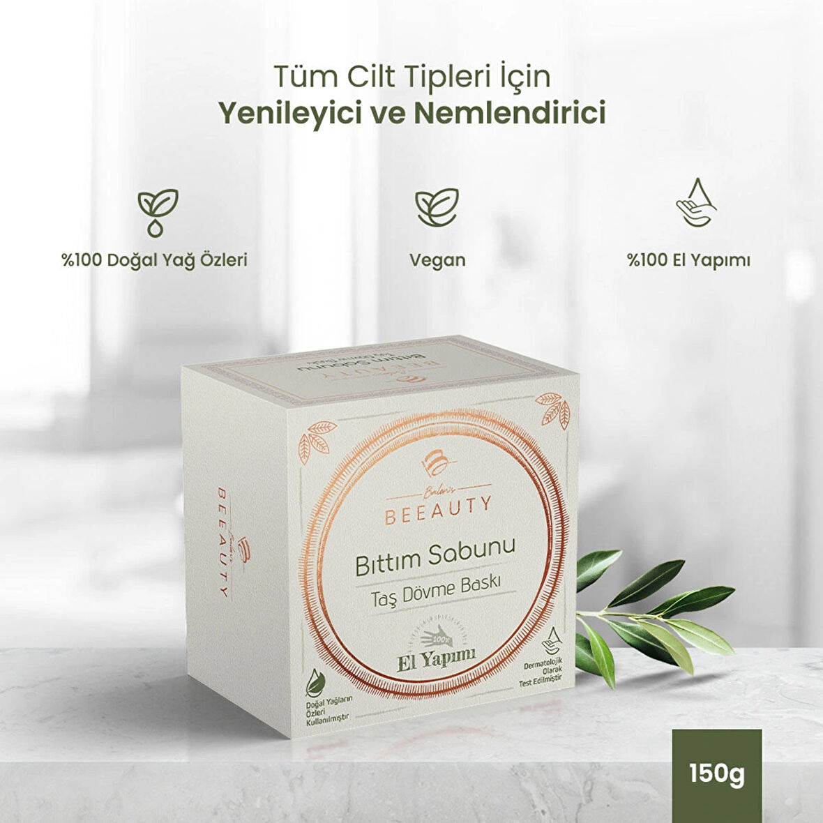 Balen's Beeauty Taş Dövme Baskı Bıttım Sabunu 150 gr