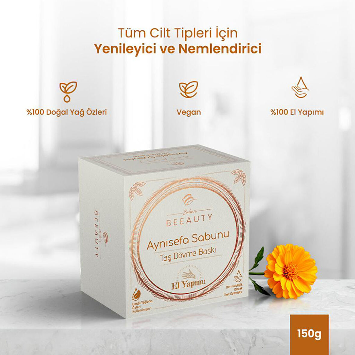 Balen's Beeauty Taş Dövme Baskı Aynısefa Sabunu 150 gr