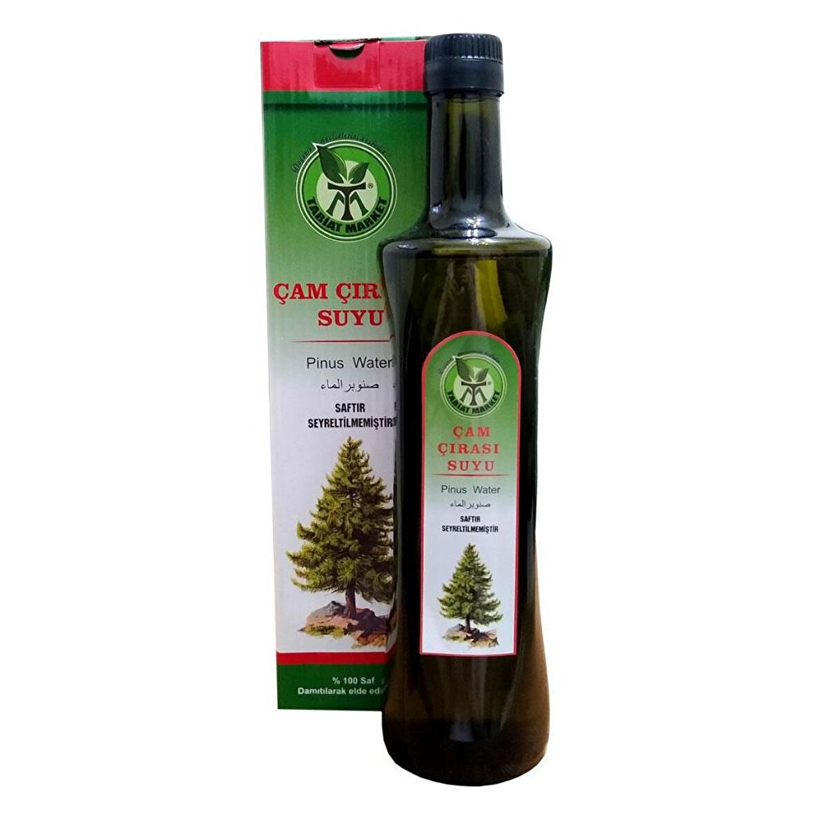 Saf Çam Çırası Suyu Cam Şişe 500 ML