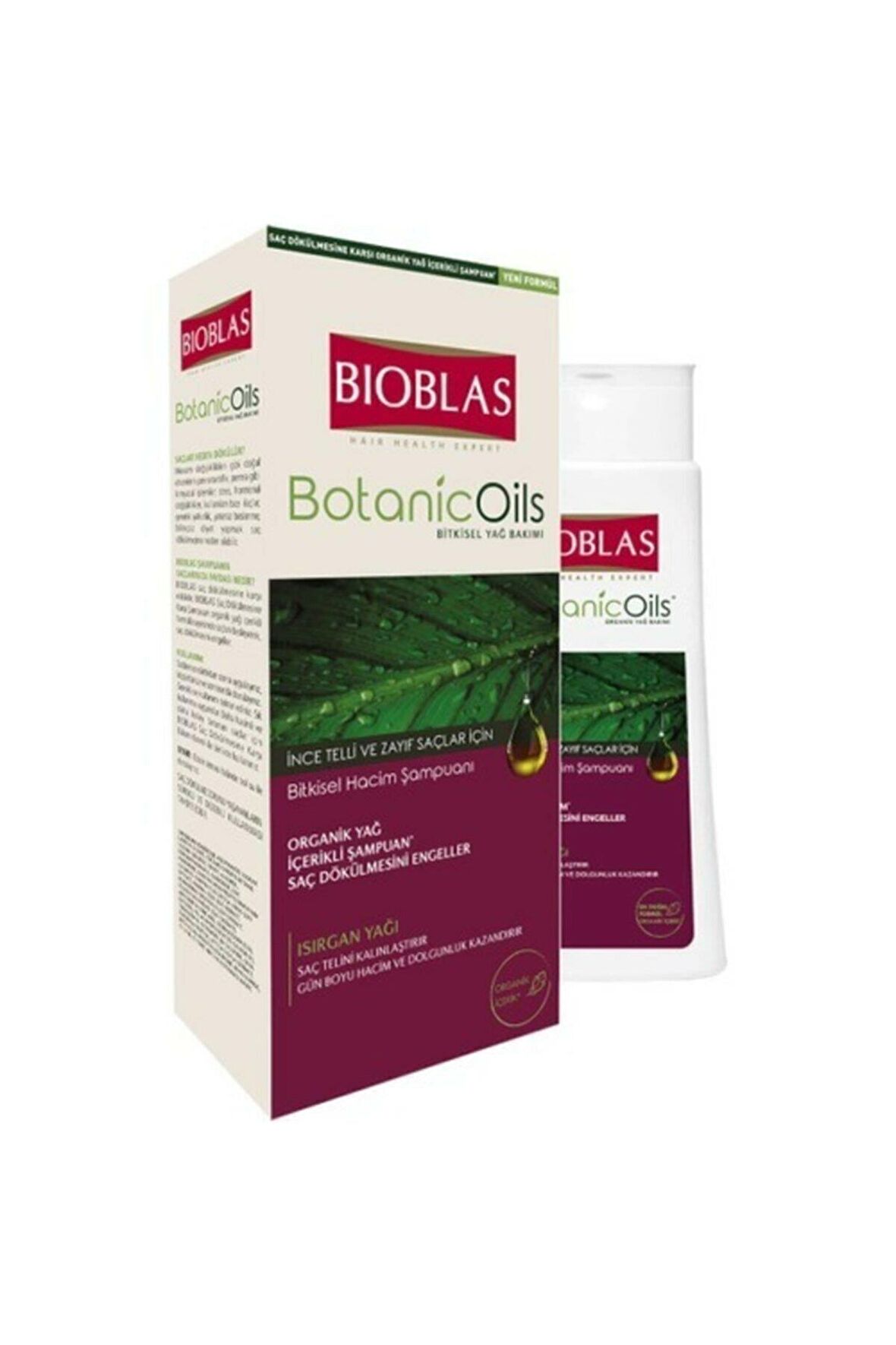 BİOBLAS BOTANİC OİLS ISIRGAN YAĞI ŞAMPUAN 360 ML -