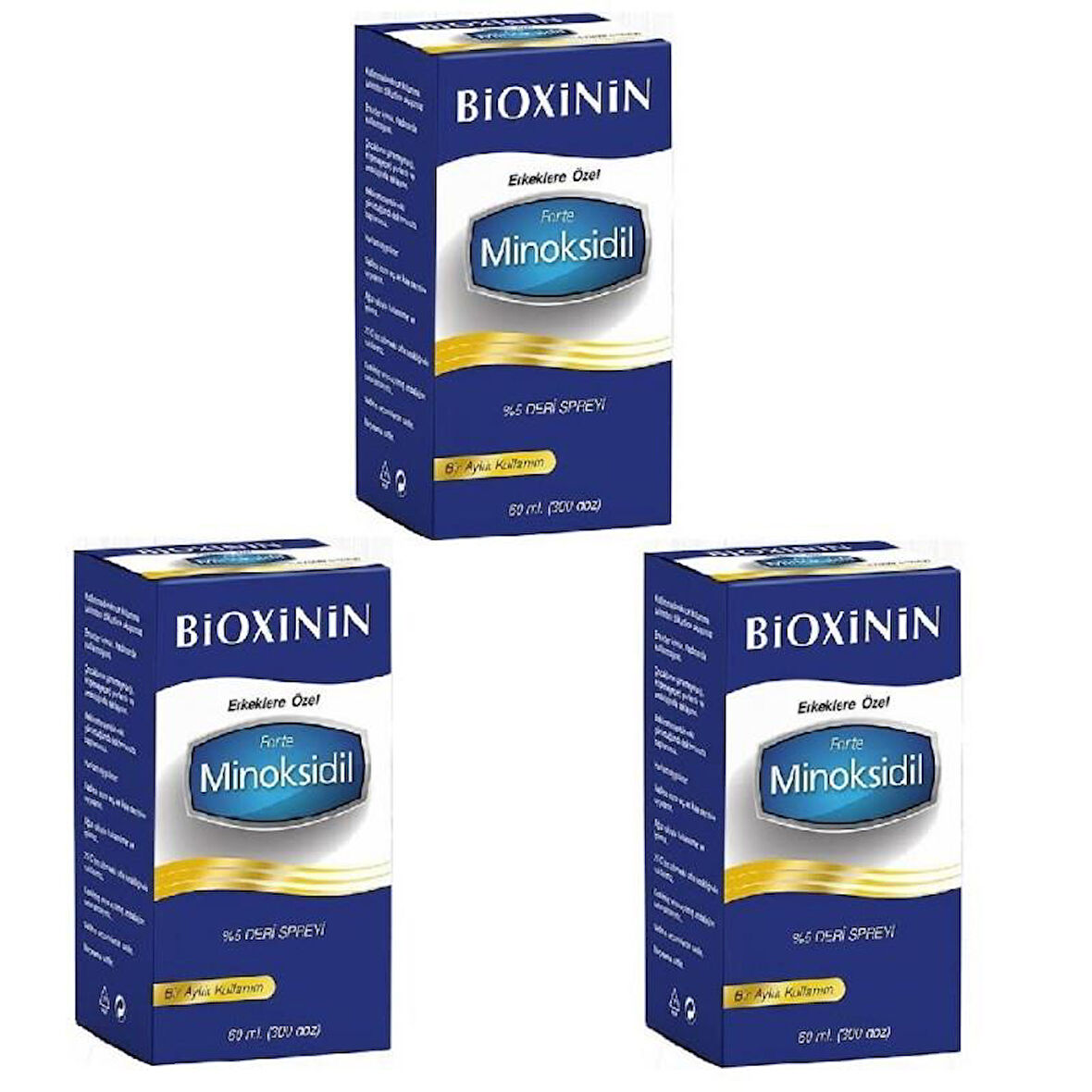 Bioxinin Forte Minoksidil Sprey 60ml | 3 Adet