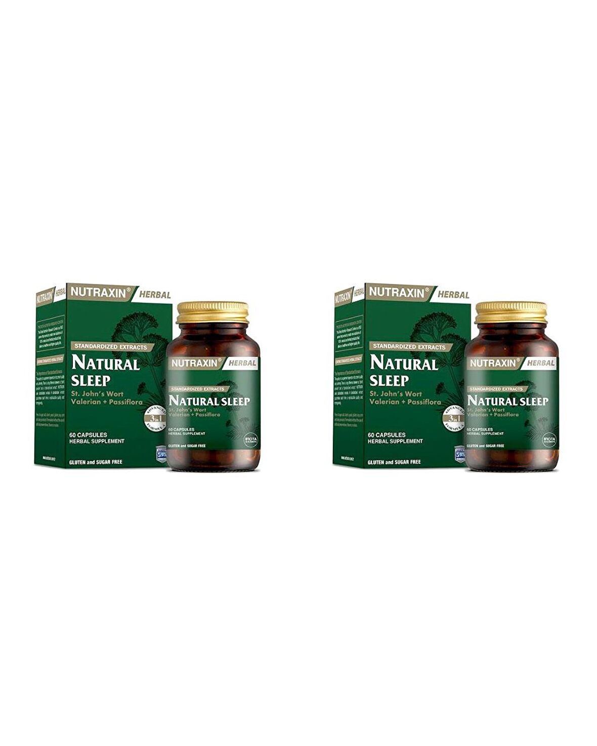 Nutraxin Naturel Sleep 60 Kapsül 2 Kutu