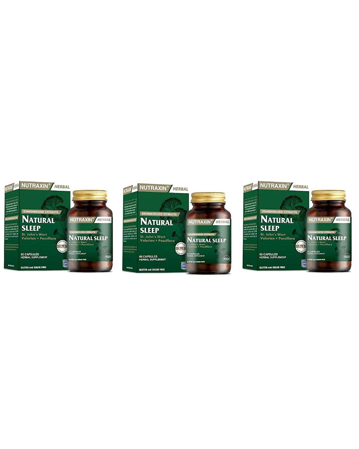 Nutraxin Naturel Sleep 60 Kapsül 3 Kutu