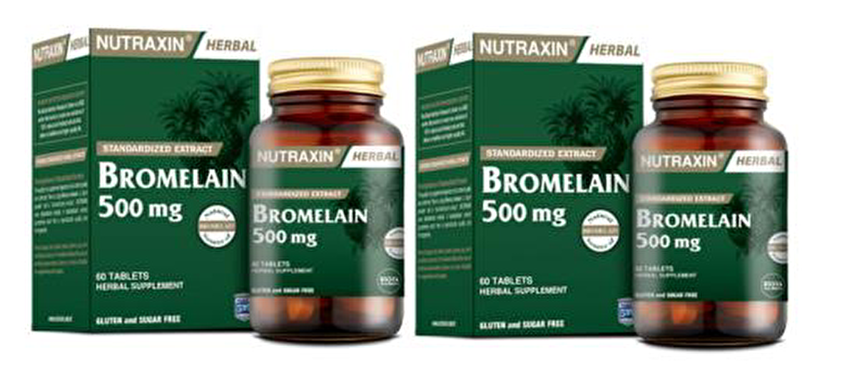 Nutraxin Bromelain 60 Kapsül x2