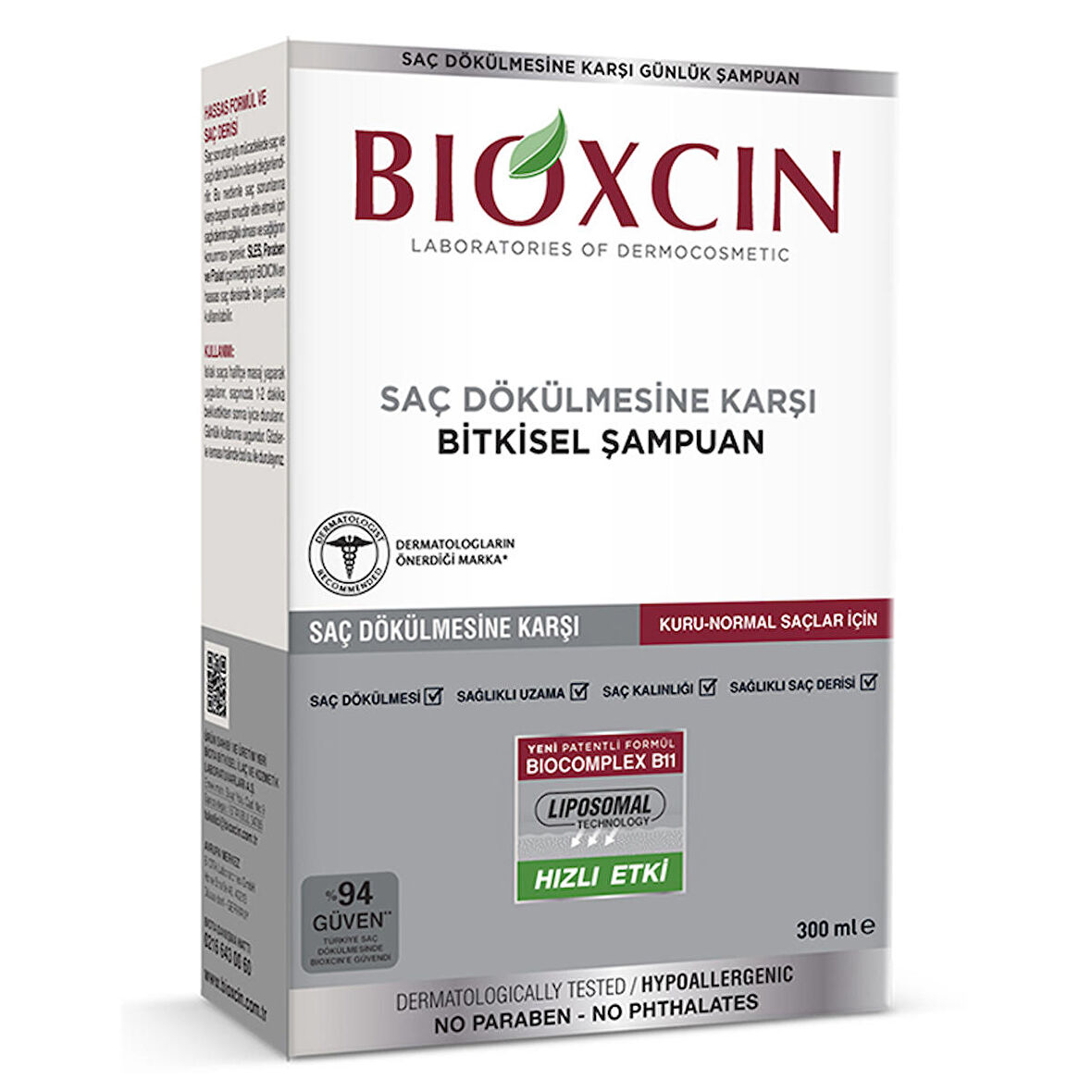 Bioxcin Klasik Kuru ve Normal Saçlar için Şampuan 300 Ml