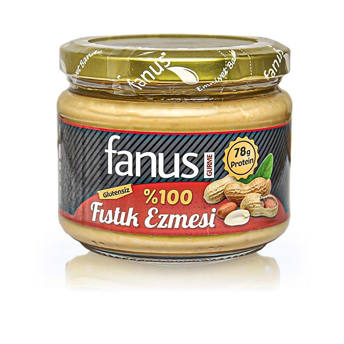 Fanus Glutensiz %100 Fıstık Ezmesi 300g