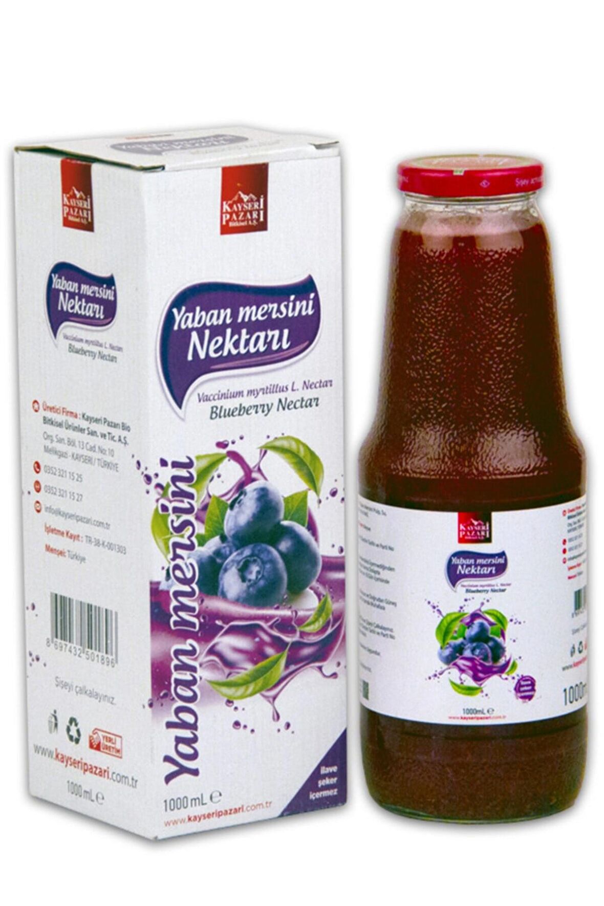 Yaban Mersini Aromalı Meyve Suyu 1 lt