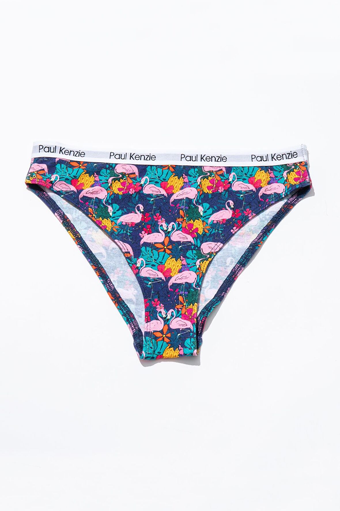 Paul Kenzie Unique Effect Desenli Kadın Slip Külot - Flamingo
