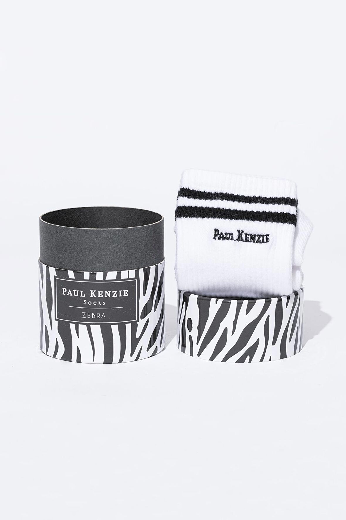 Motley Socks Unisex Nakışlı Uzun Tenis Çorap - Zebra