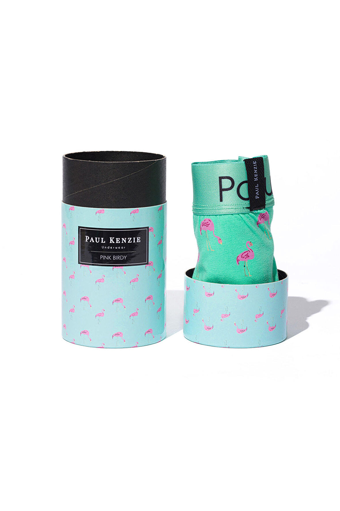 Desenli Erkek Boxer - Couple Collection Pink Birdy