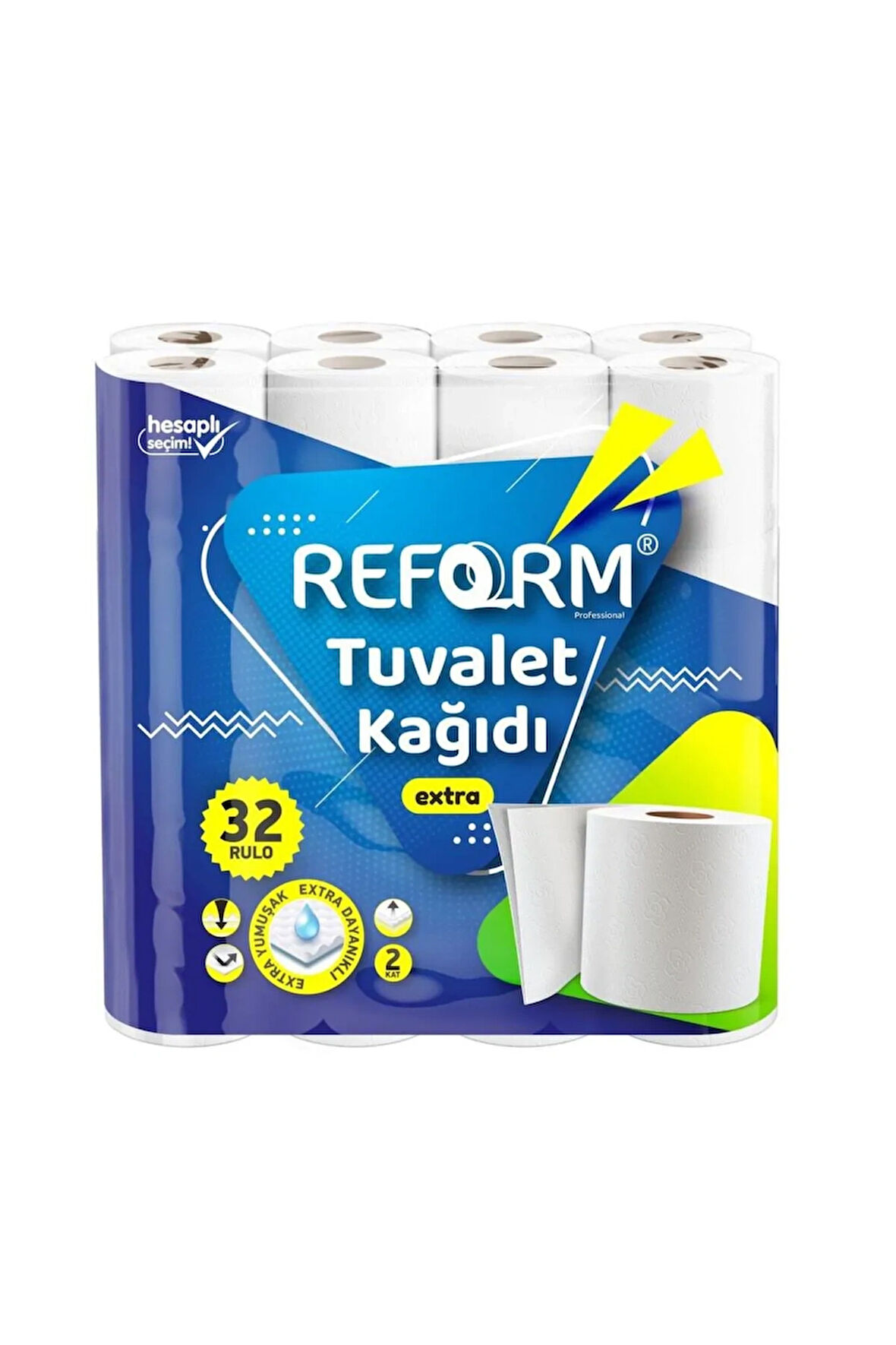 Reform Tuvalet Kağıdı 32'li  2 Katlı Extra Dayanıklı Extra Yumuşak