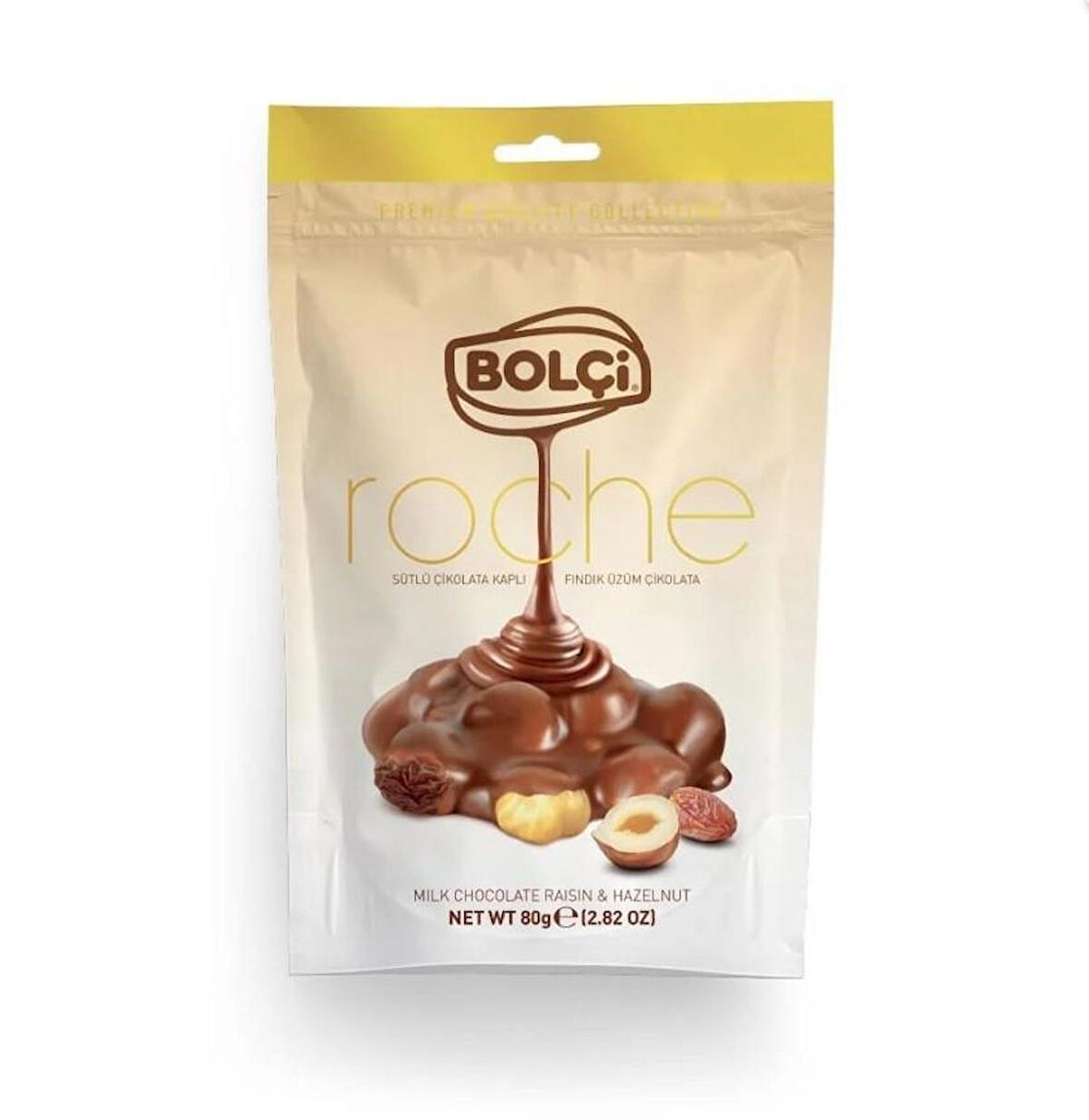 Bolçi Roche Sütlü Fındık Üzüm Çikolata 80g