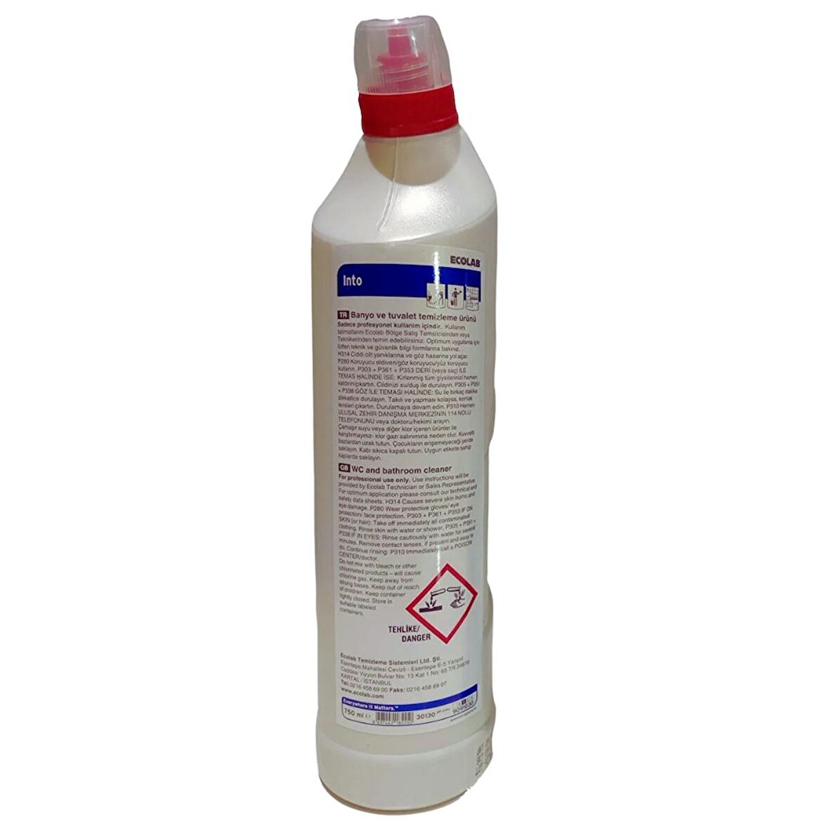 Ecolab Into Banyo Ve Tuvalet Temizleyici Kireç Çözücü 750 ml