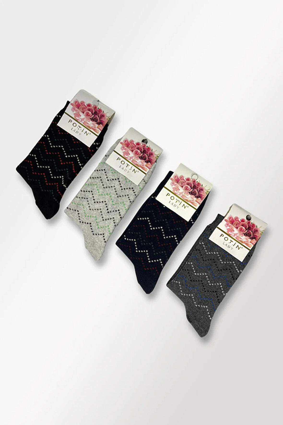 POTİN 12'li Kadın Soket Çorabı