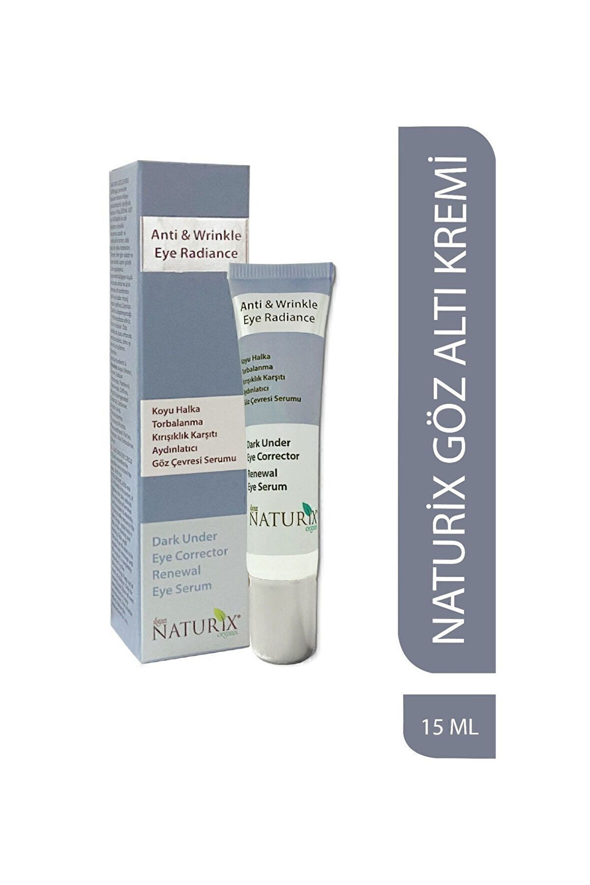 Kırışıklık Karşıtı Göz Çevresi Serumu Koyu Halka Giderici Hyolüronik Asit E-vitamin Göz Kremi 15 ml