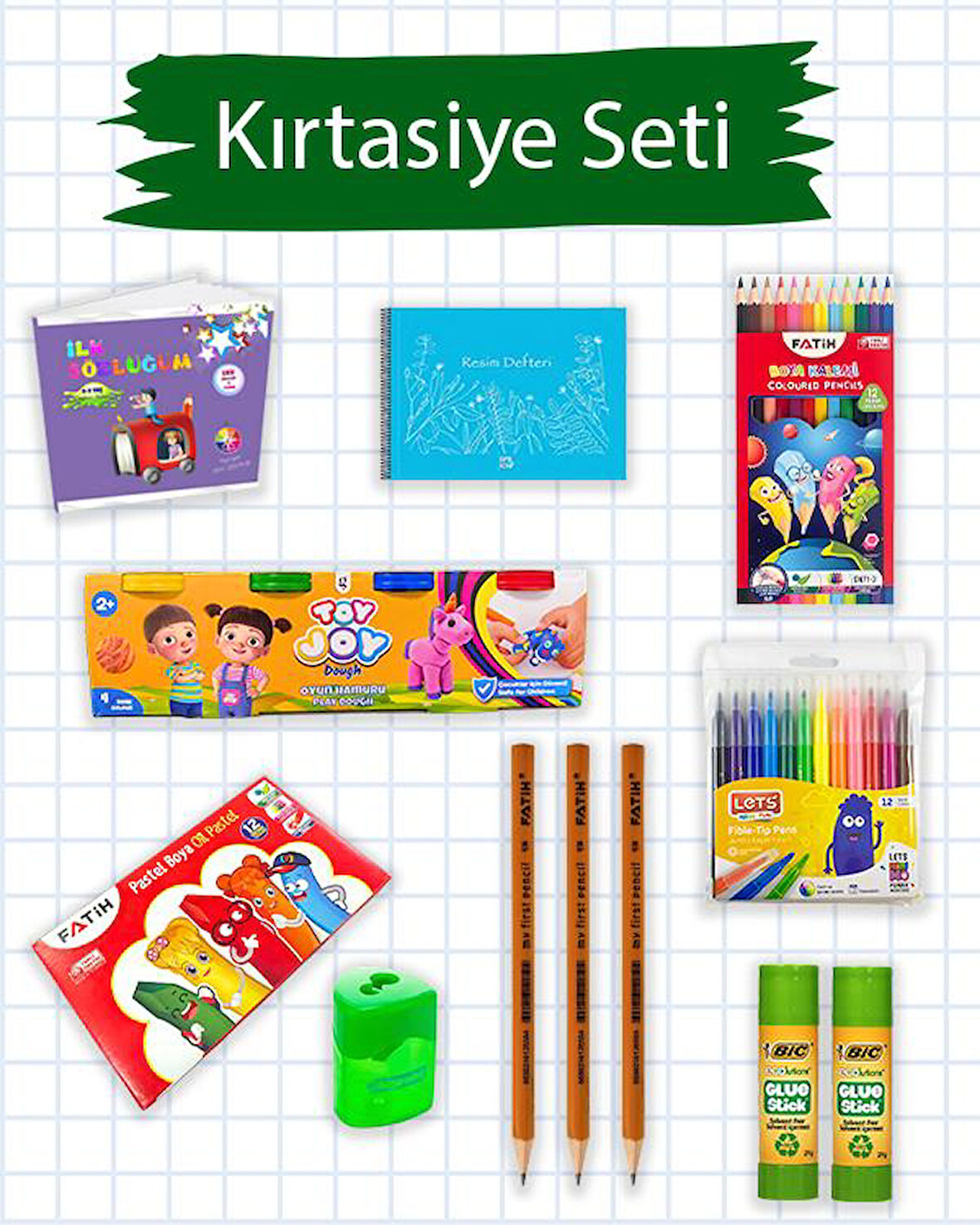 Temel Okul Kırtasiye Seti İlk Sözlüğüm Hediyeli
