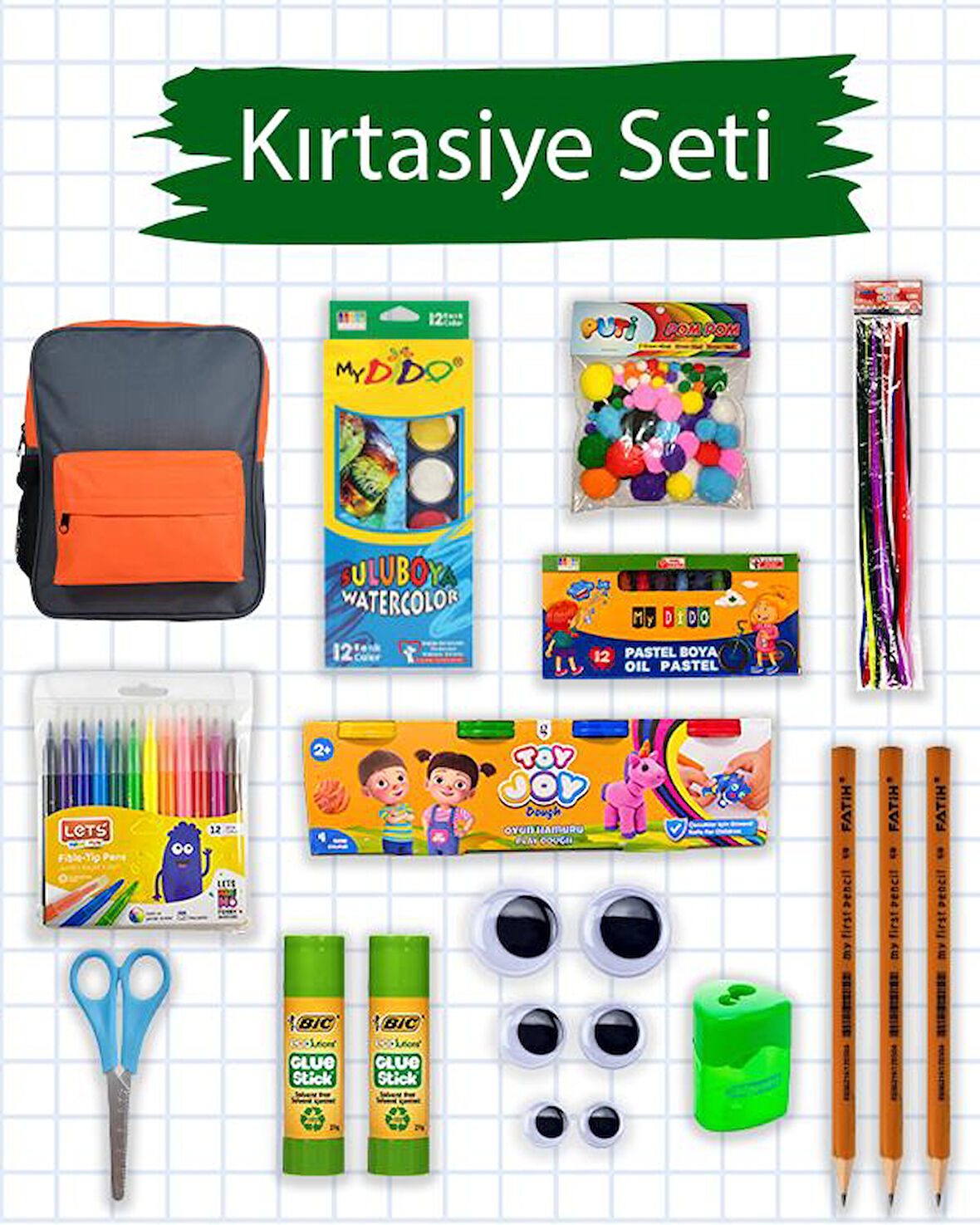 Temel Okul Kırtasiye Seti 12