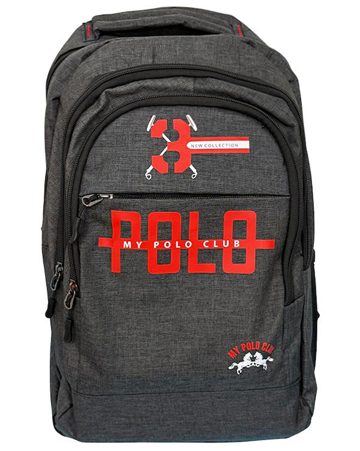 Temel My Polo Sırt Çantası Füme 8815