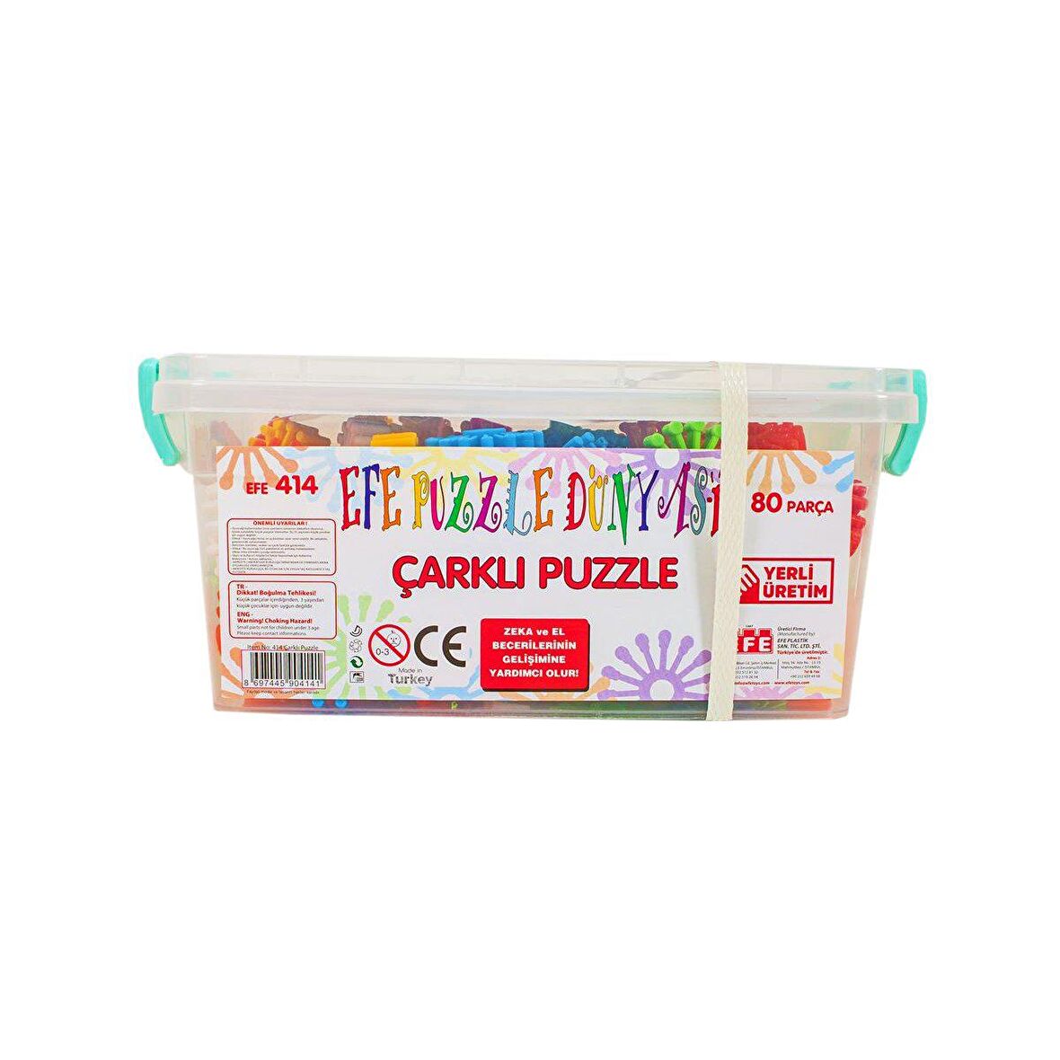 Efe Toys Çarklı Puzzle 4+ Yaş Büyük Boy Puzzle 80 Parça