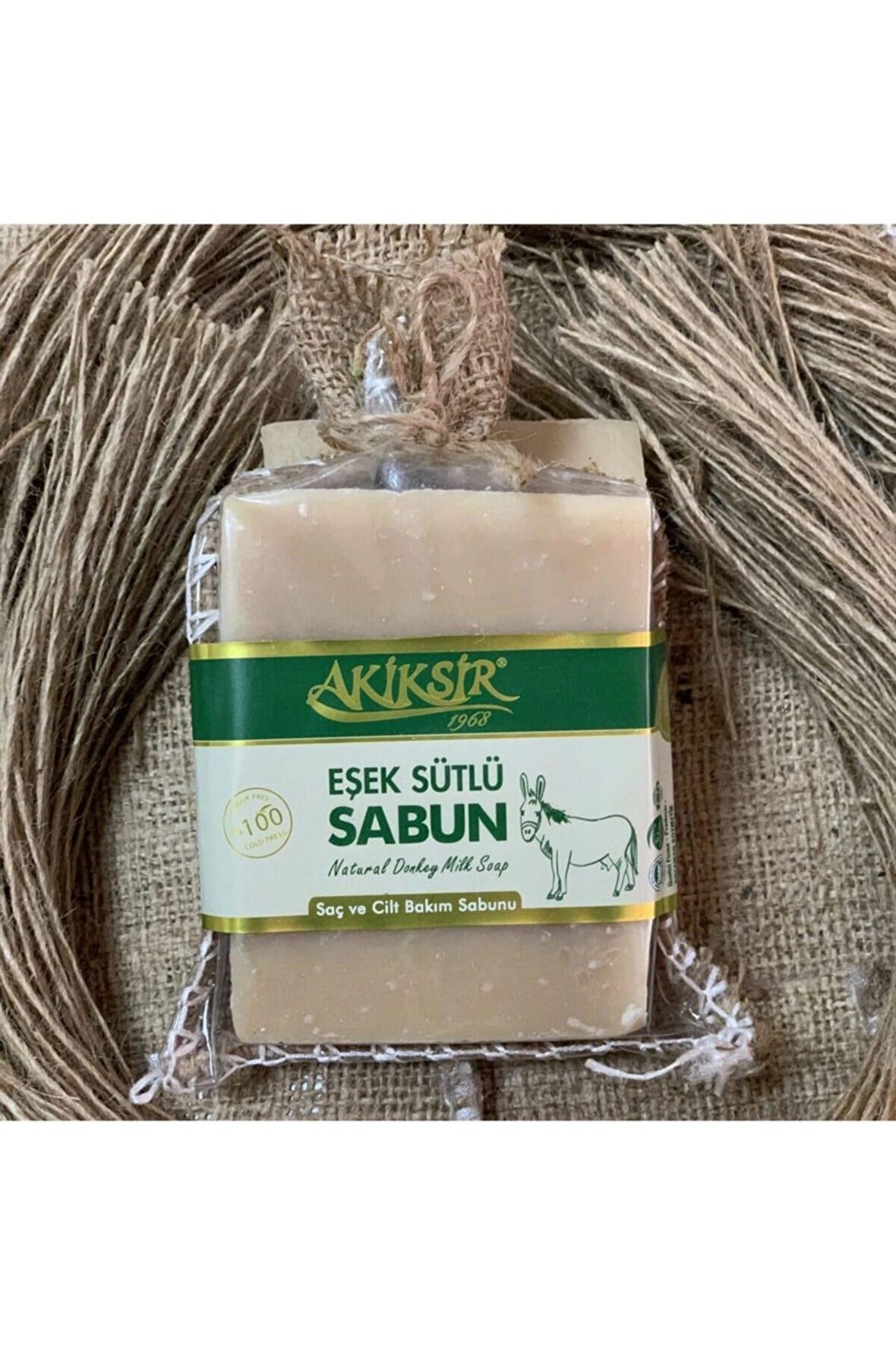 AKİKSİR EŞEK SÜTLÜ SABUN SAÇ VE ÇİLT BAKIMI SABUNU – 2X110G