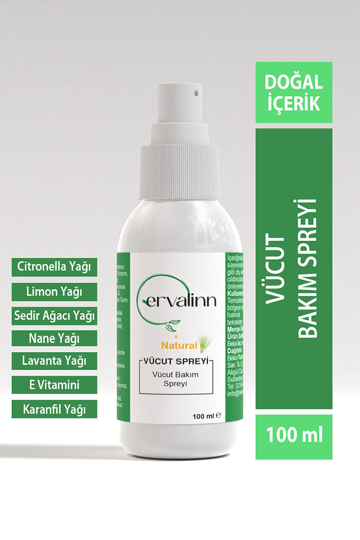 Vücut Bakım Spreyi 100 ml