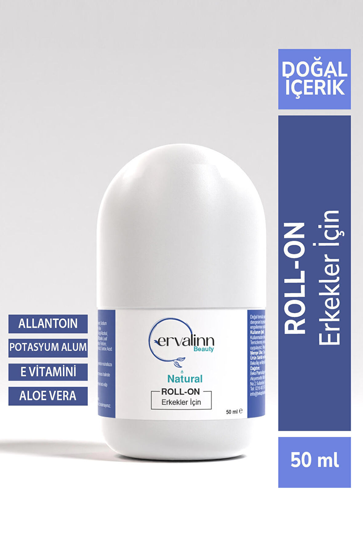 Doğal Roll-On Erkekler İçin 50 ml