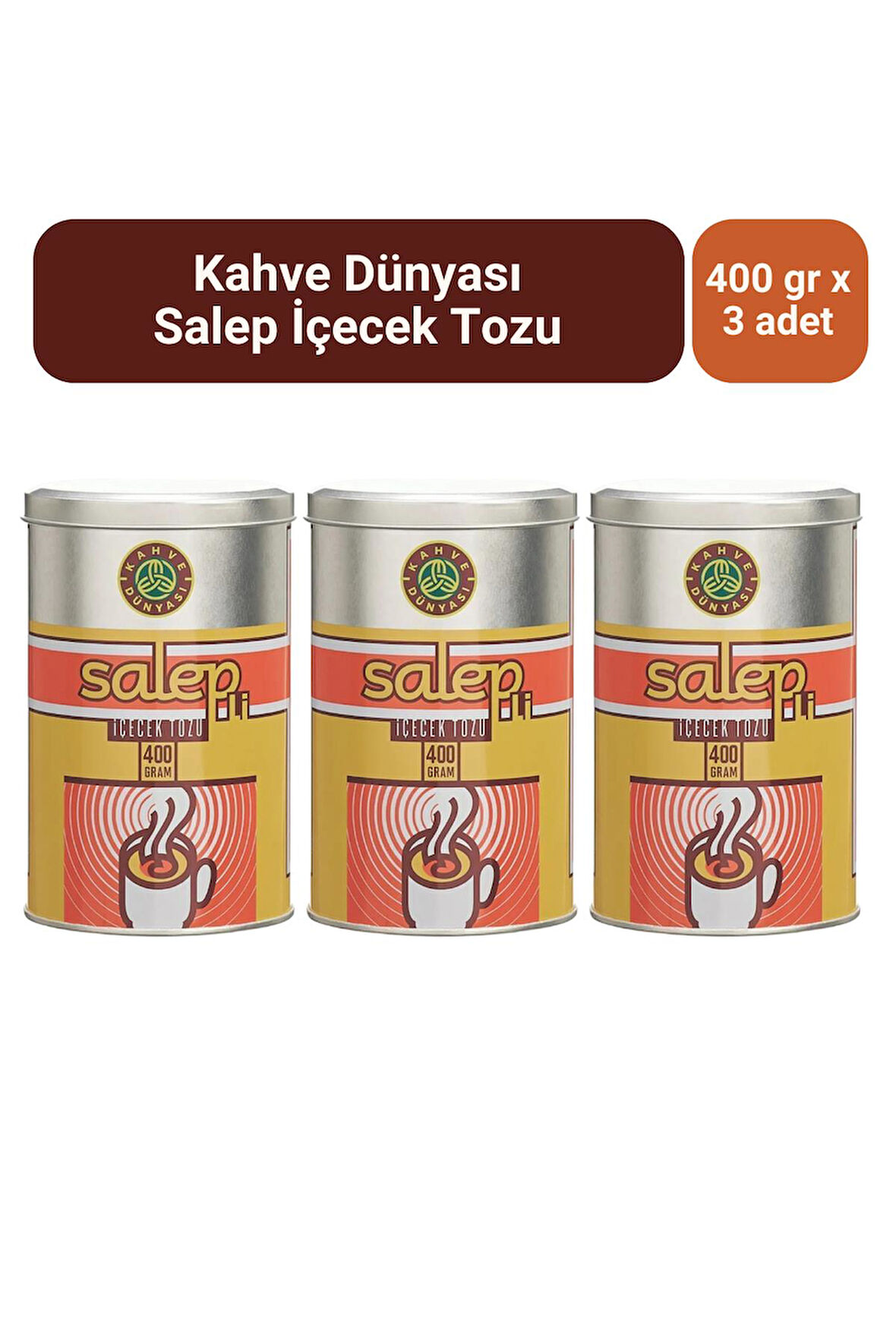 Kahve Dünyası Salep 400 gr x 3 Adet