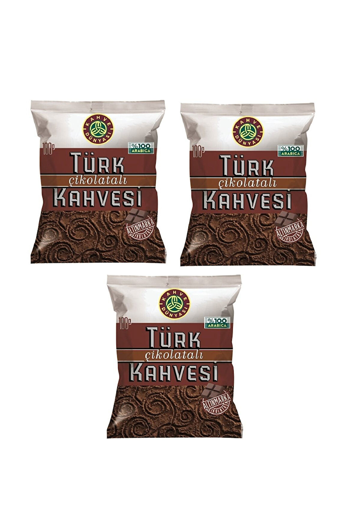 Kahve Dünyası Çikolatalı Türk Kahvesi 3 Adet 100gr