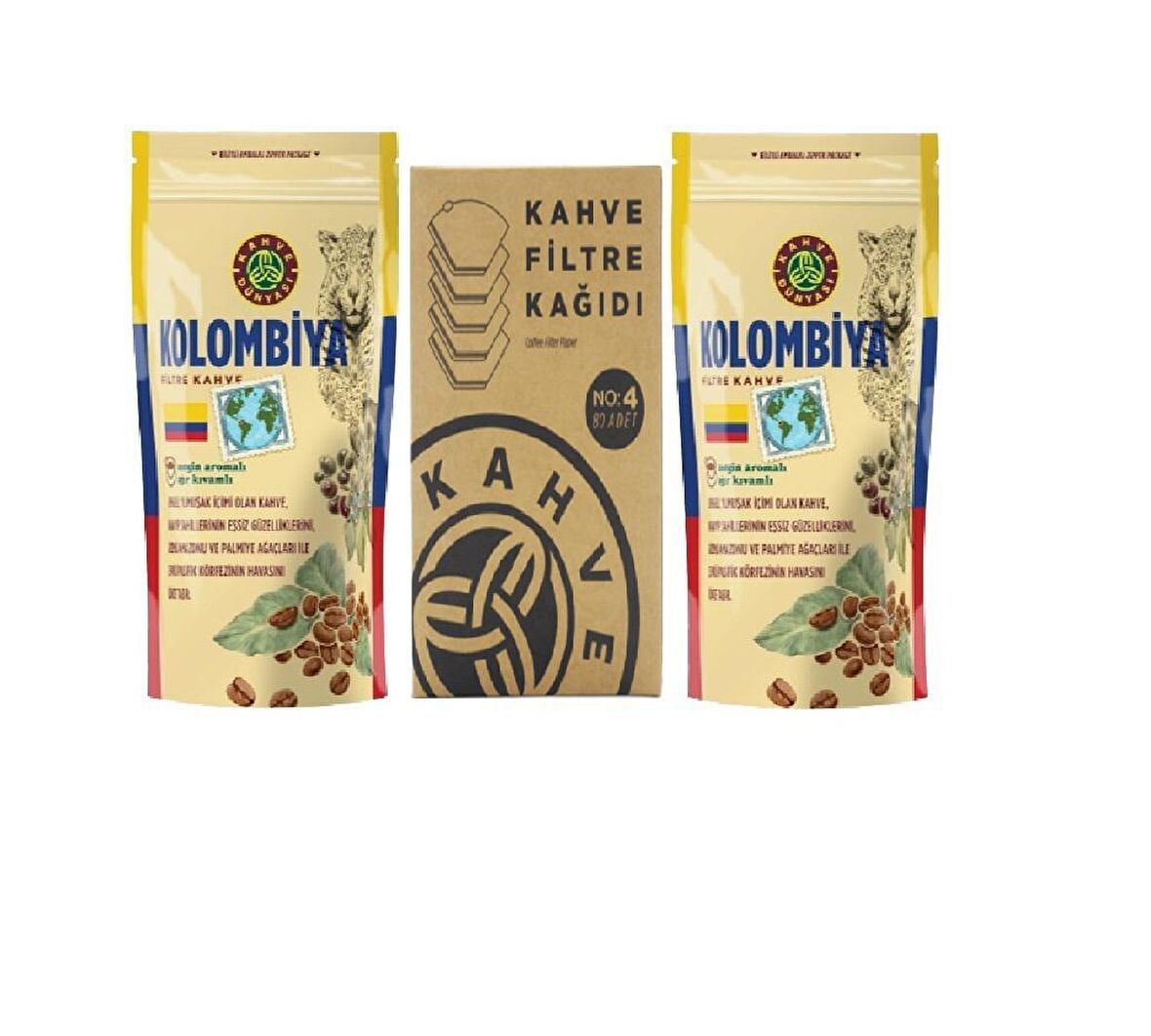 Kahve Dünyası Kağıt Filtre Arabica Filtre Kahve 2 x 250 gr + Filtre Kağıdı