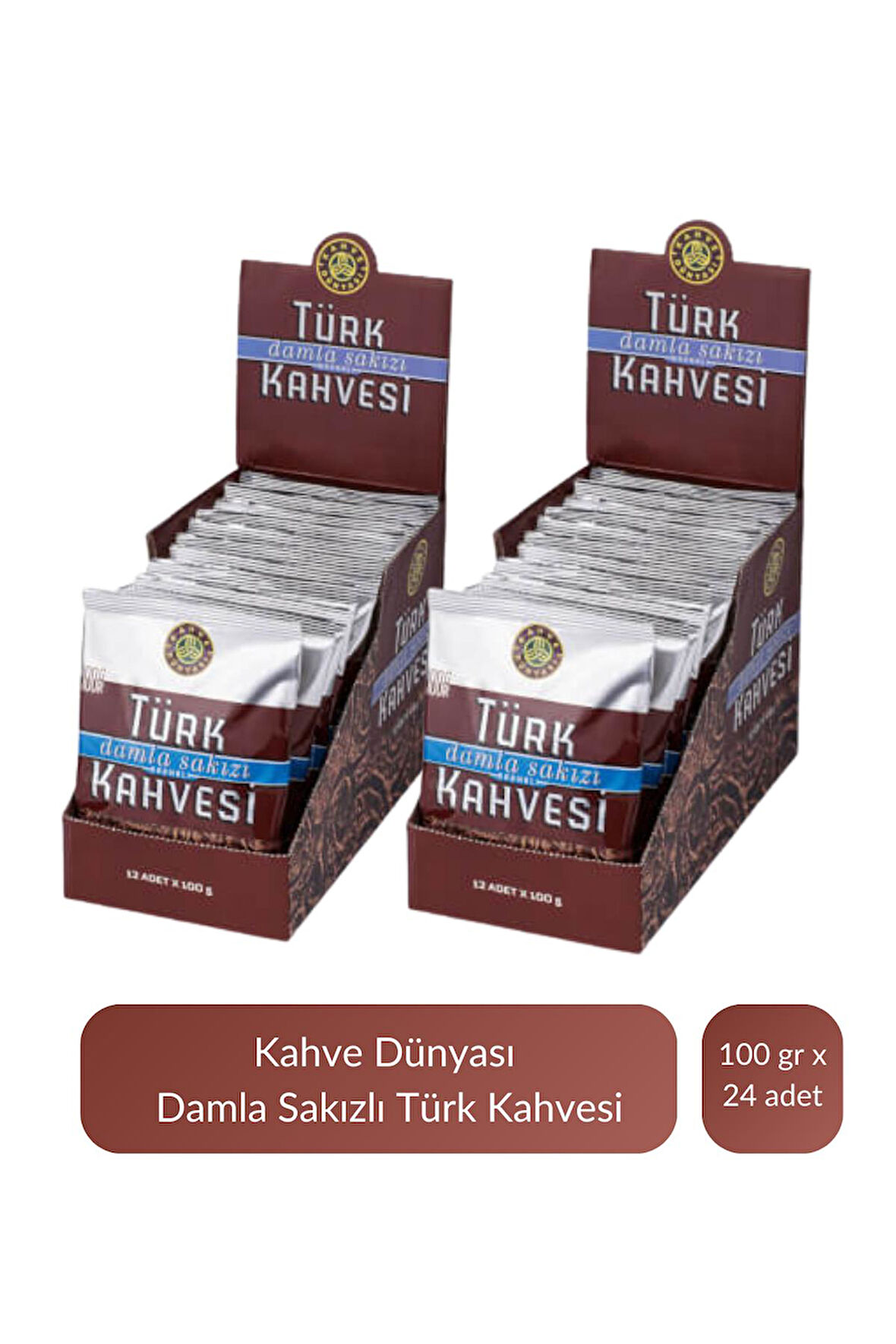 Kahve Dünyası Damla Sakızlı Türk Kahvesi 100 gr x 24 Adet