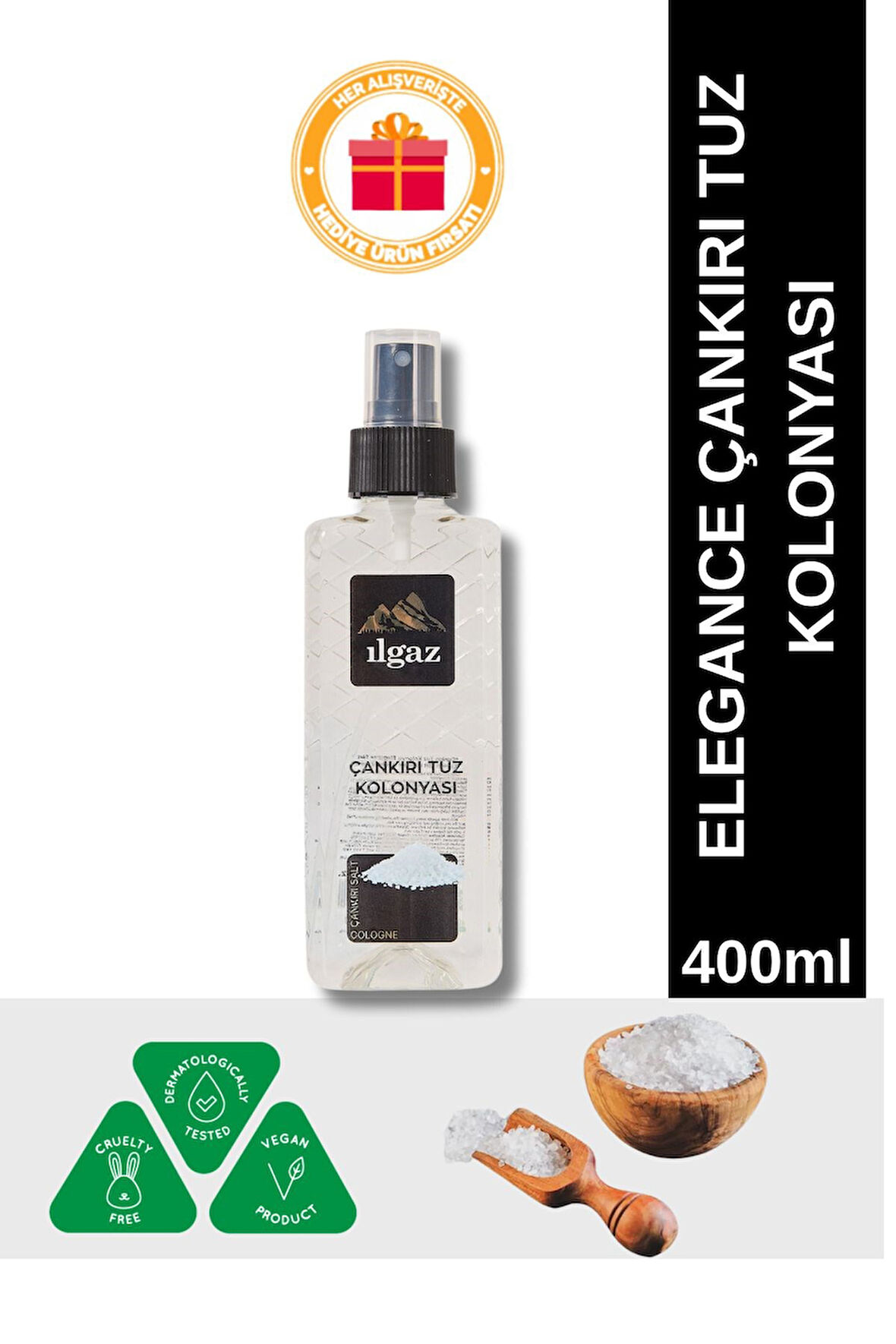 Çankırı Tuz Kolonyası | Elegance Series Sprey Çanta Boy Kolonya - 150 ml