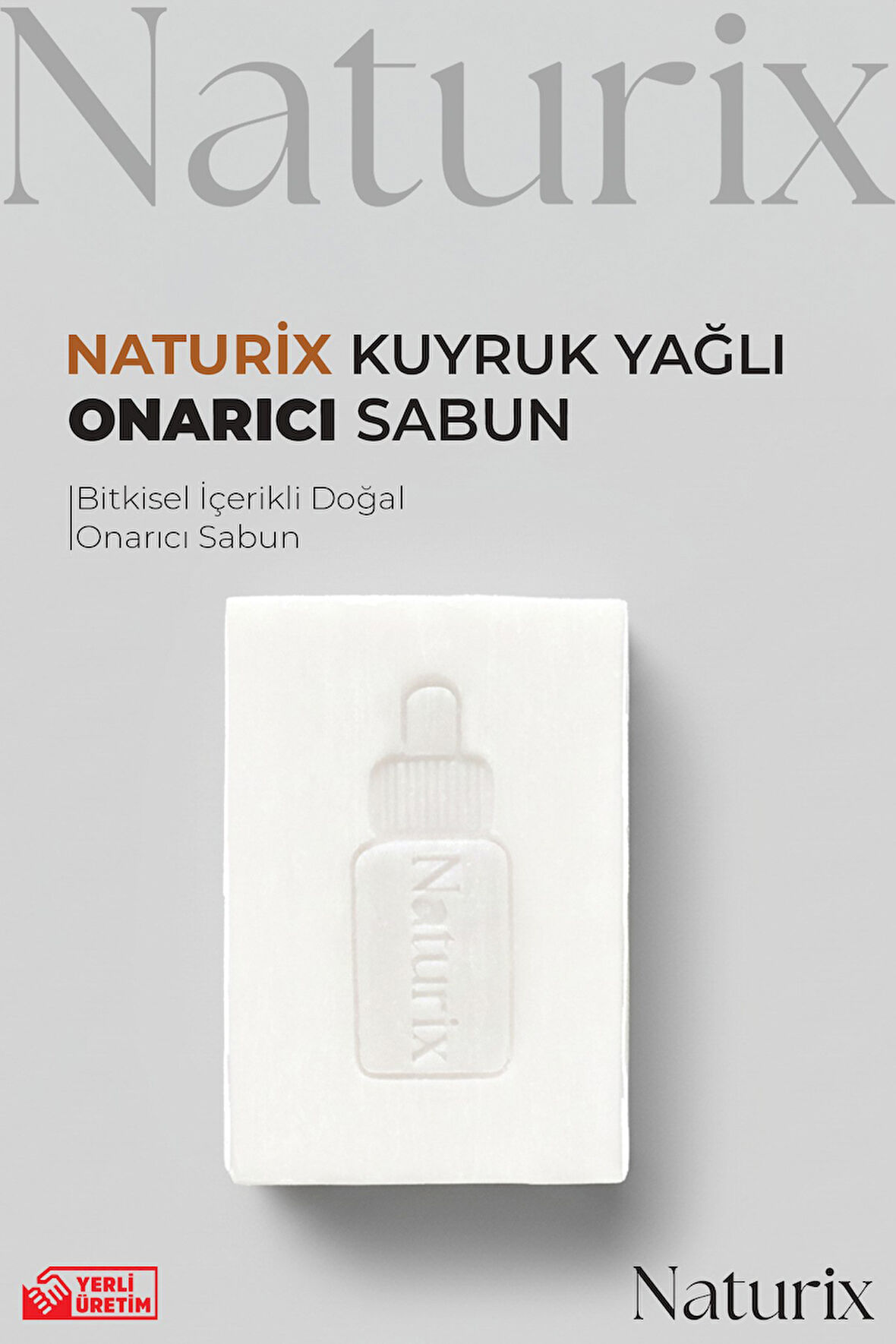 Kuyruk Yağlı Onarıcı Sabun 100 gr | 12 Doğal Aktifli İçerik Nemlendirici ve Besleyici Etki