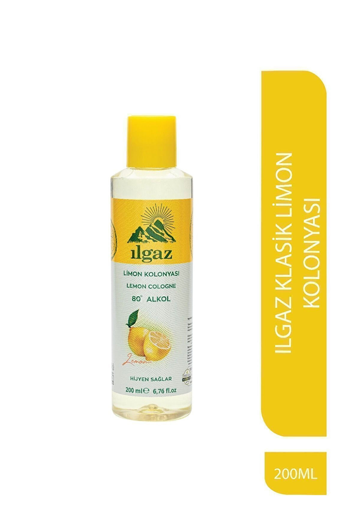 Klasik Limon Kolonyası 200 ml 80 Derece Kolonya