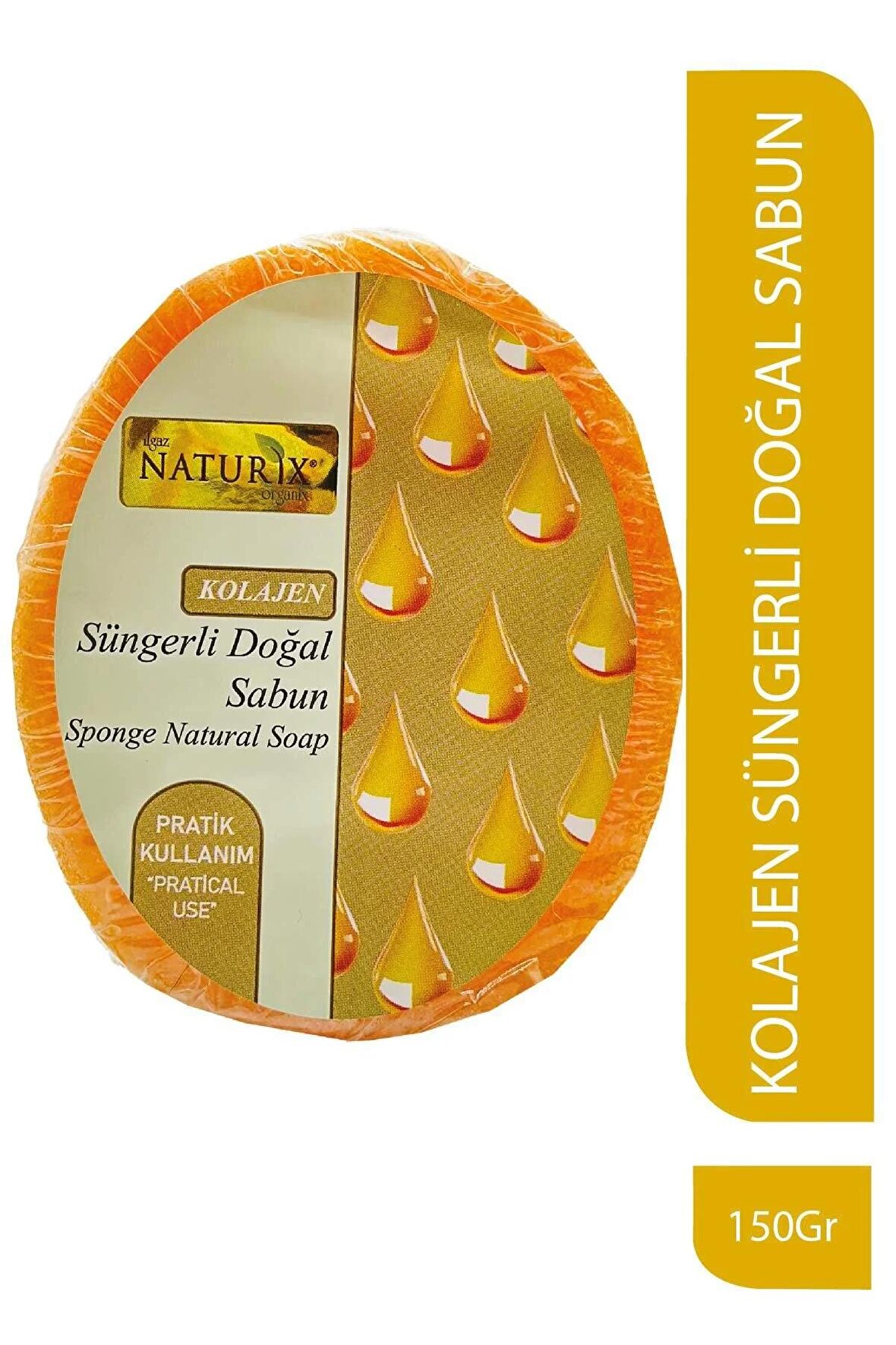 Doğal Collagen Soap Yaşlanmayı Natural Kolajen Süngerli Sabun 150 gr