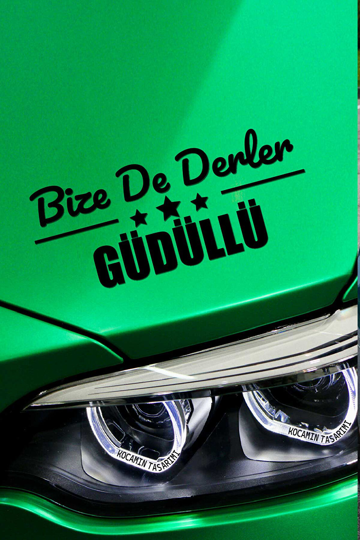 Ankara Güdül Siyah Araç Sticker  40x15 cm Bize De Derler  Güdüllü Özel Tasarım Oto Sticker