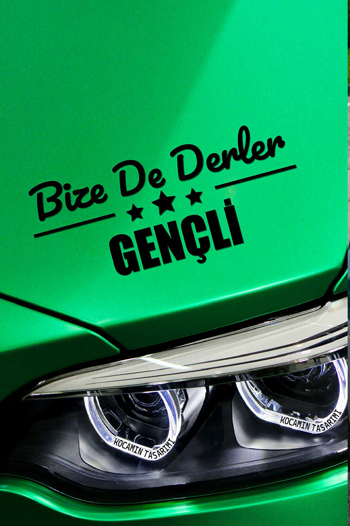 Bingöl Genç Siyah Araç Sticker  40x15 cm Bize De Derler  Gençli Özel Tasarım Oto Sticker