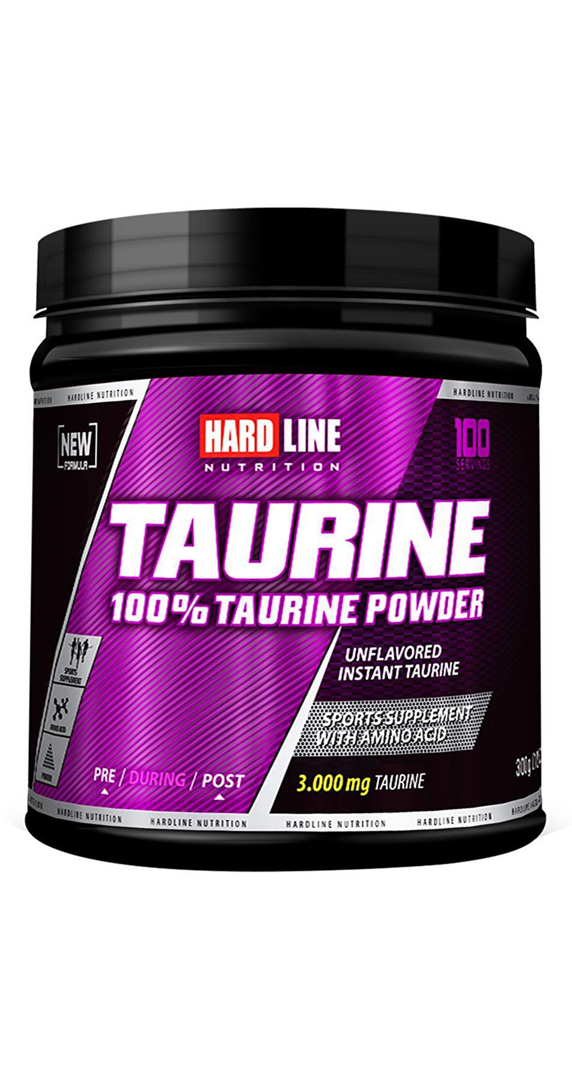 Hardline Taurine 100% Powder 300 Gr