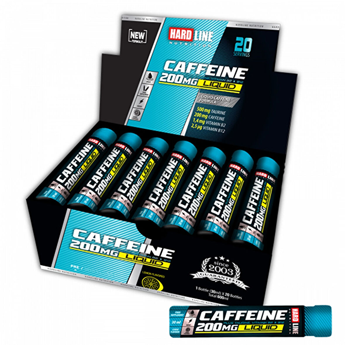 Hardline Caffeine 200 Mg Liquid 30 mL 20 Adet - LİMON