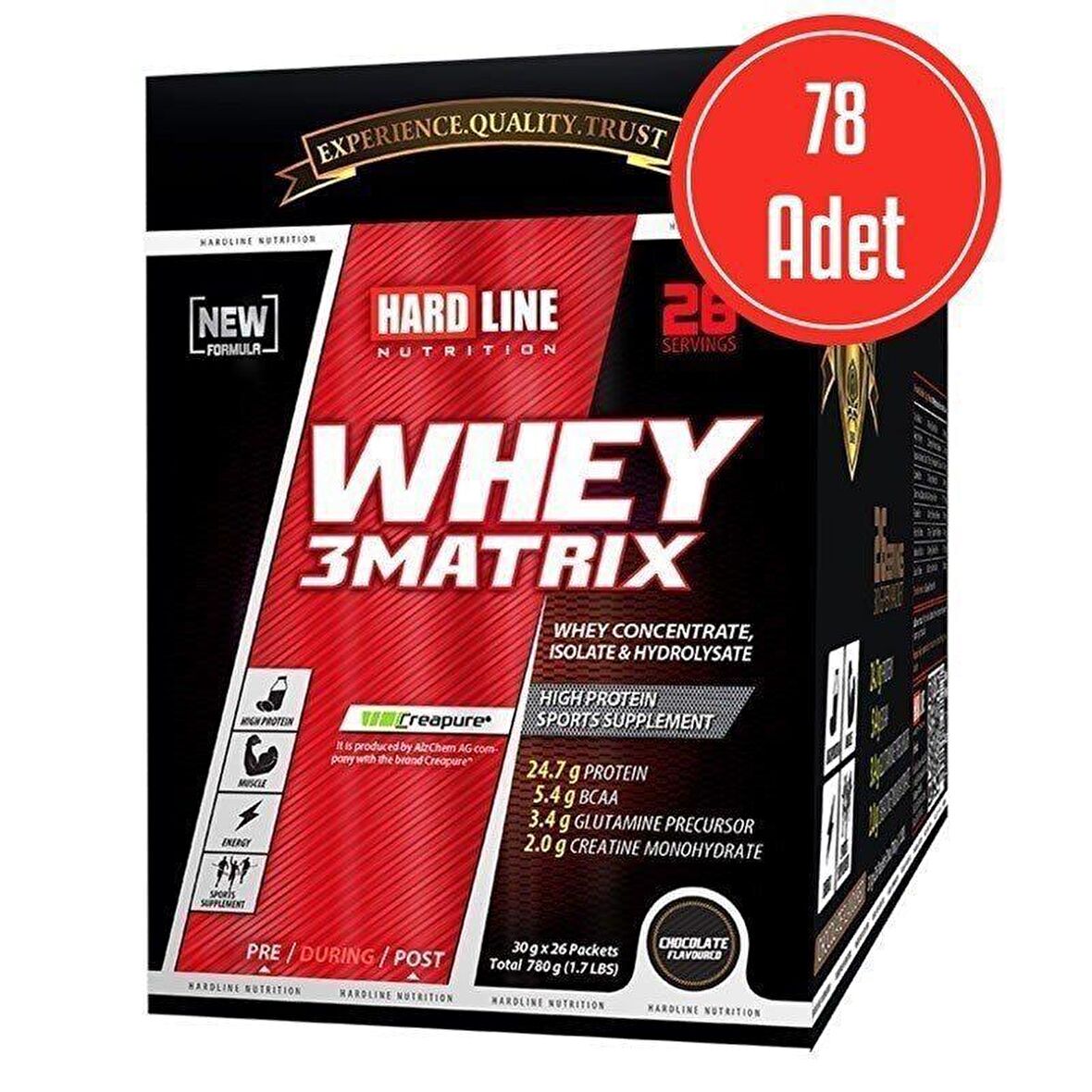 Hardline Whey 3Matrix 30 Gr X 78 Adet (2340 Gr) - ÇİLEK