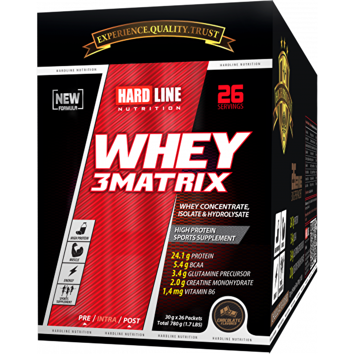 Hardline Whey 3Matrix 30 Gr 26 Saşe - ÇİLEK