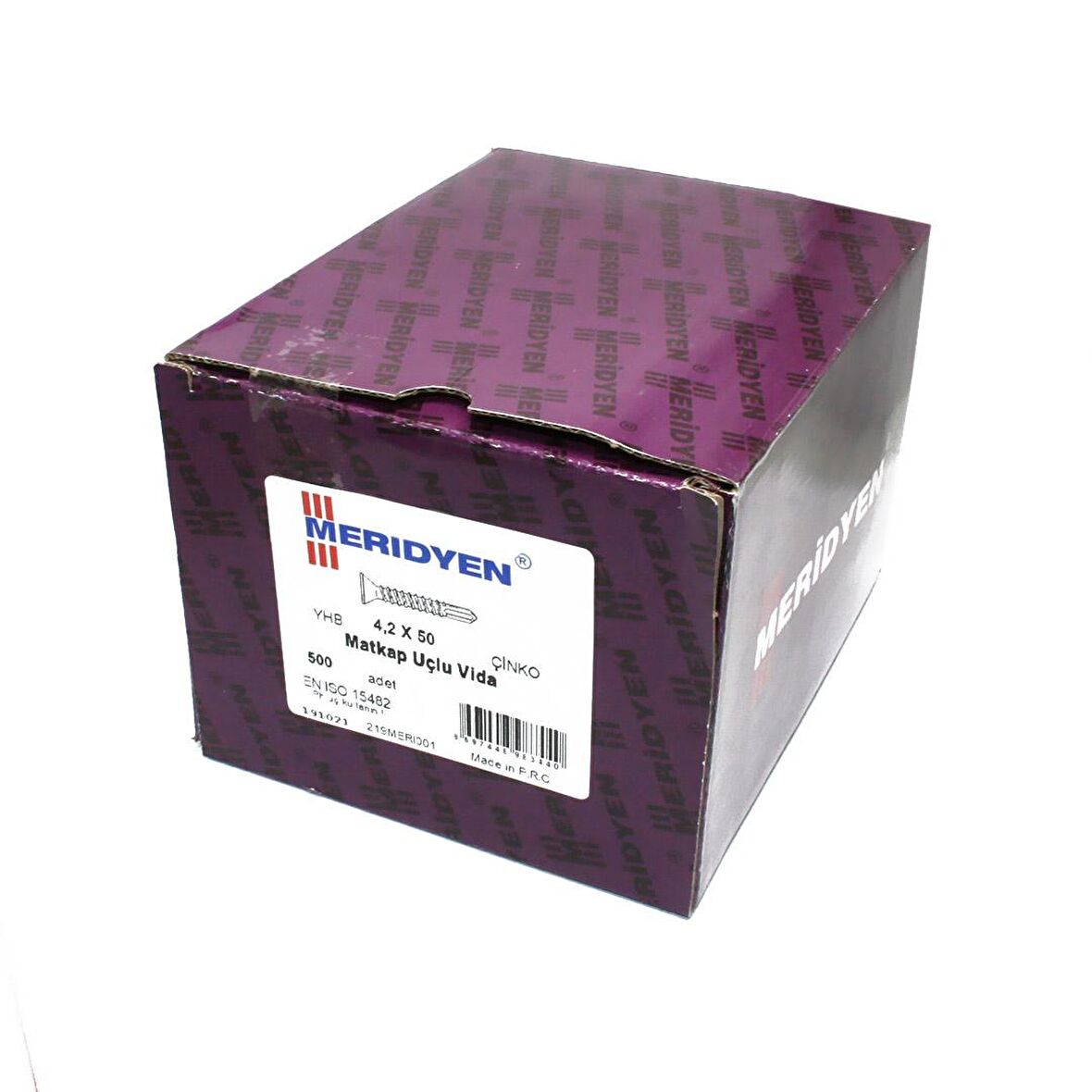 Meridyen Y.H.B.Matkap Uçlu Vida 4.2X50 (500 Adetet)