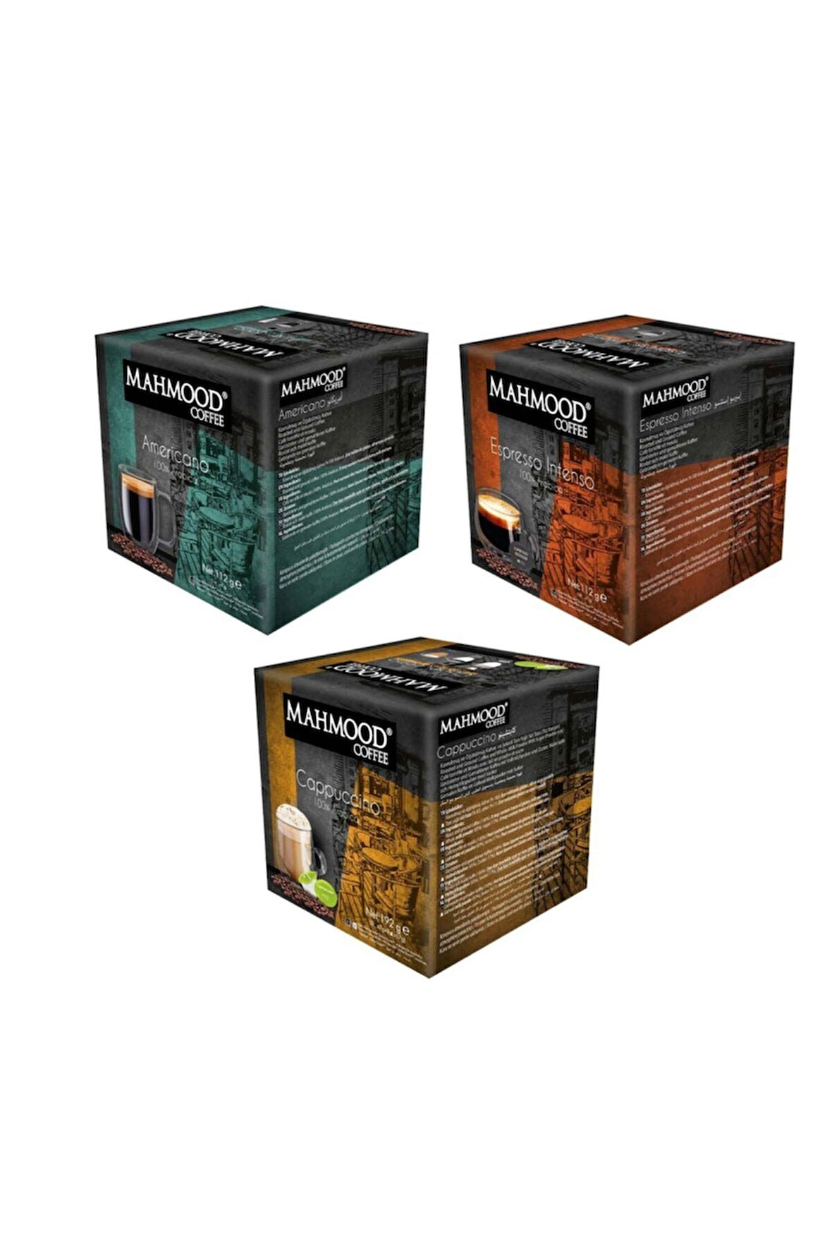 Mahmood Coffee Kapsül Kahve Çeşitleri 3lü Set