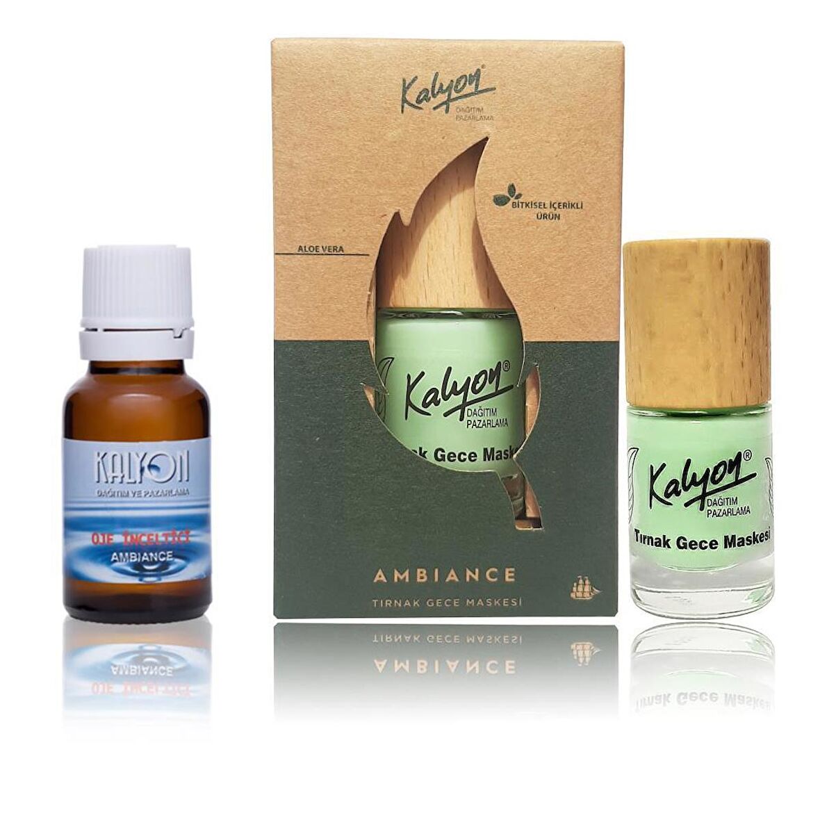 Kalyon Oje Çözücü+Kalyon Bitkisel Tırnak Gece Maskesi 11 Ml