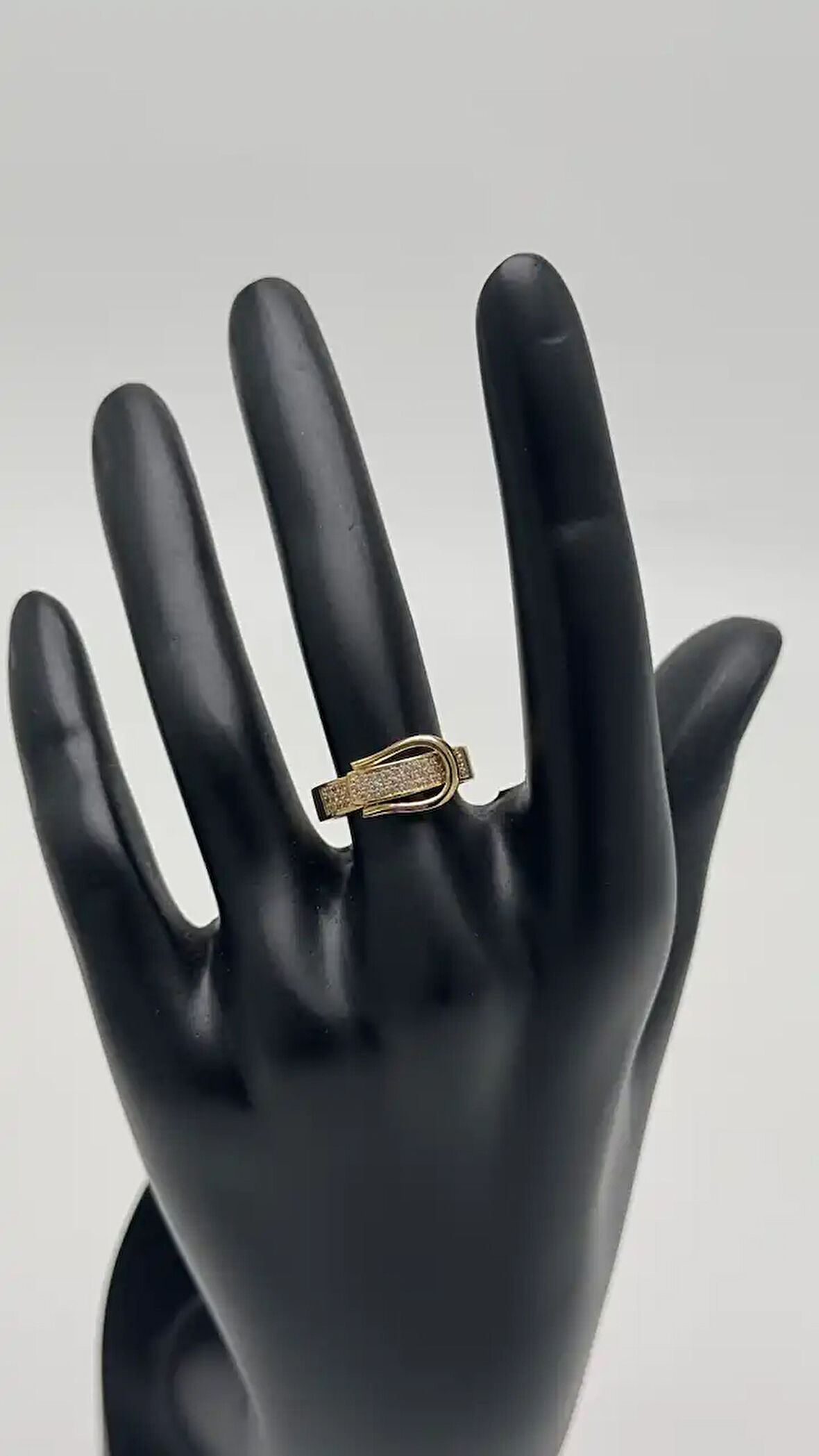 Gold Celesta Altın Toka Formda Yüzük - Gold