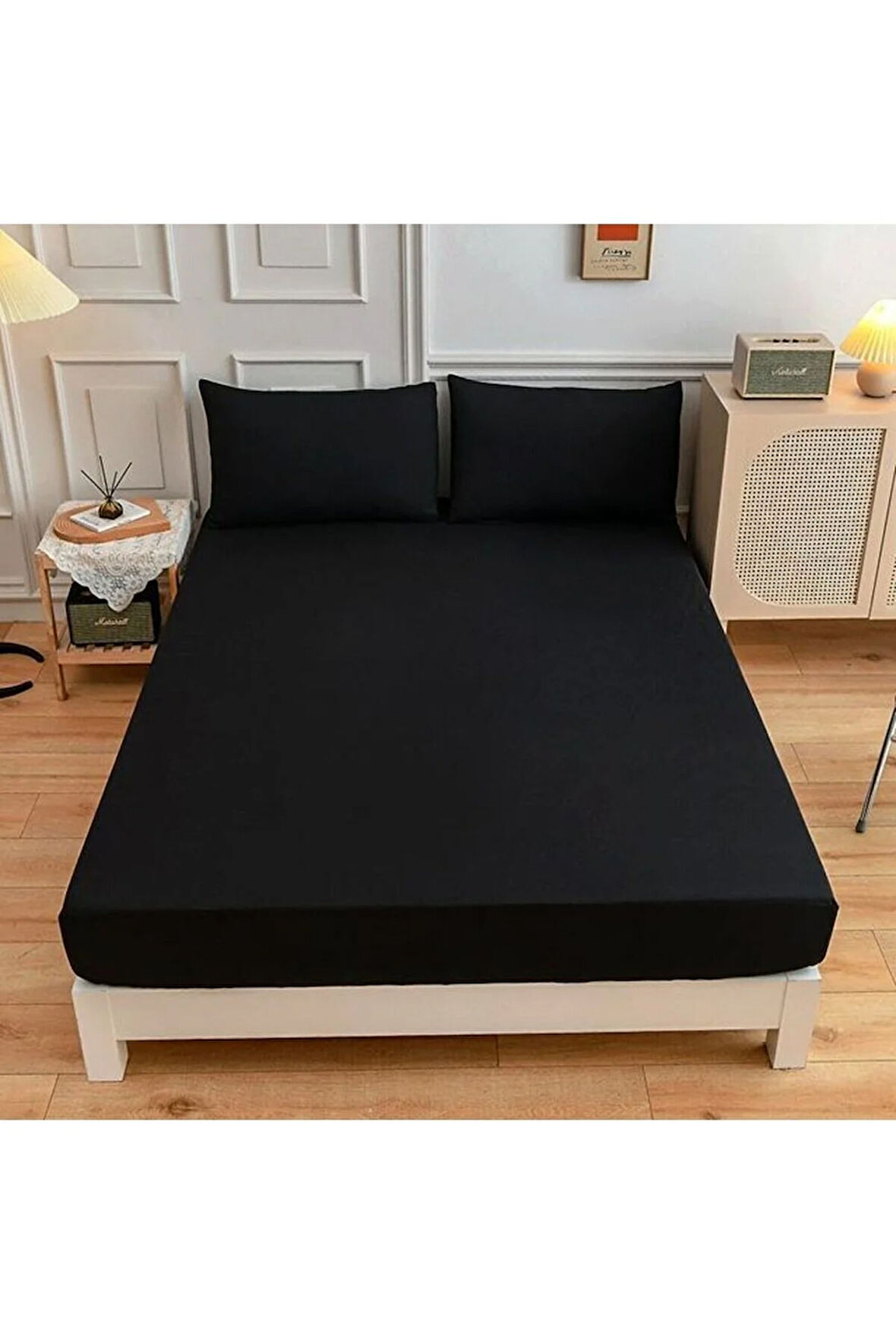 Lastiksiz Çift Kişilik Çarşaf Takımı 220x240 Çarşaf + 2 Yastık Kılıfı