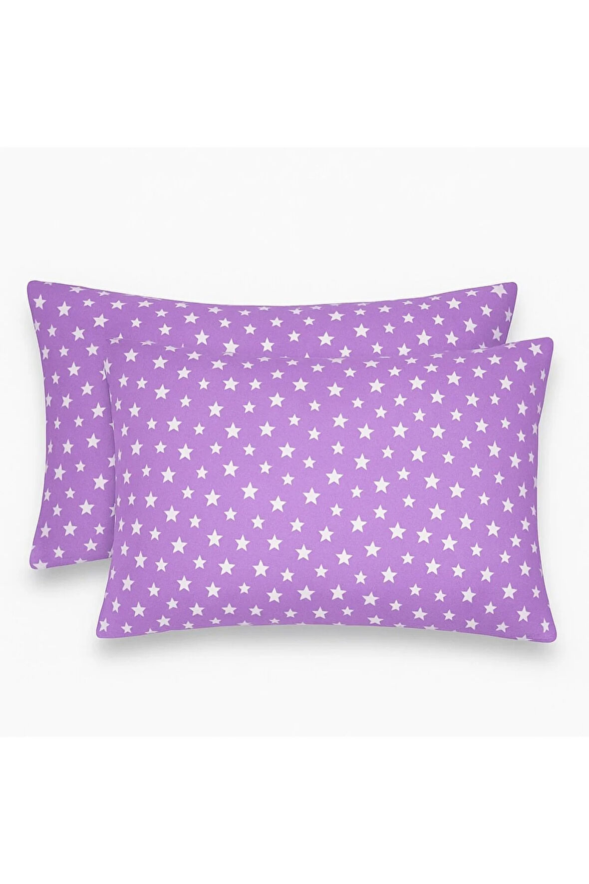 Desenli Pamuklu Yıldız Desen Yastık Kılıfı 2 Adet 50 x 70cm