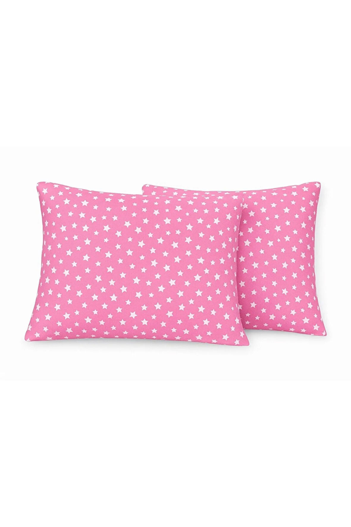 Desenli Pamuklu Yıldız Desen Yastık Kılıfı 2 Adet 50 x 70cm