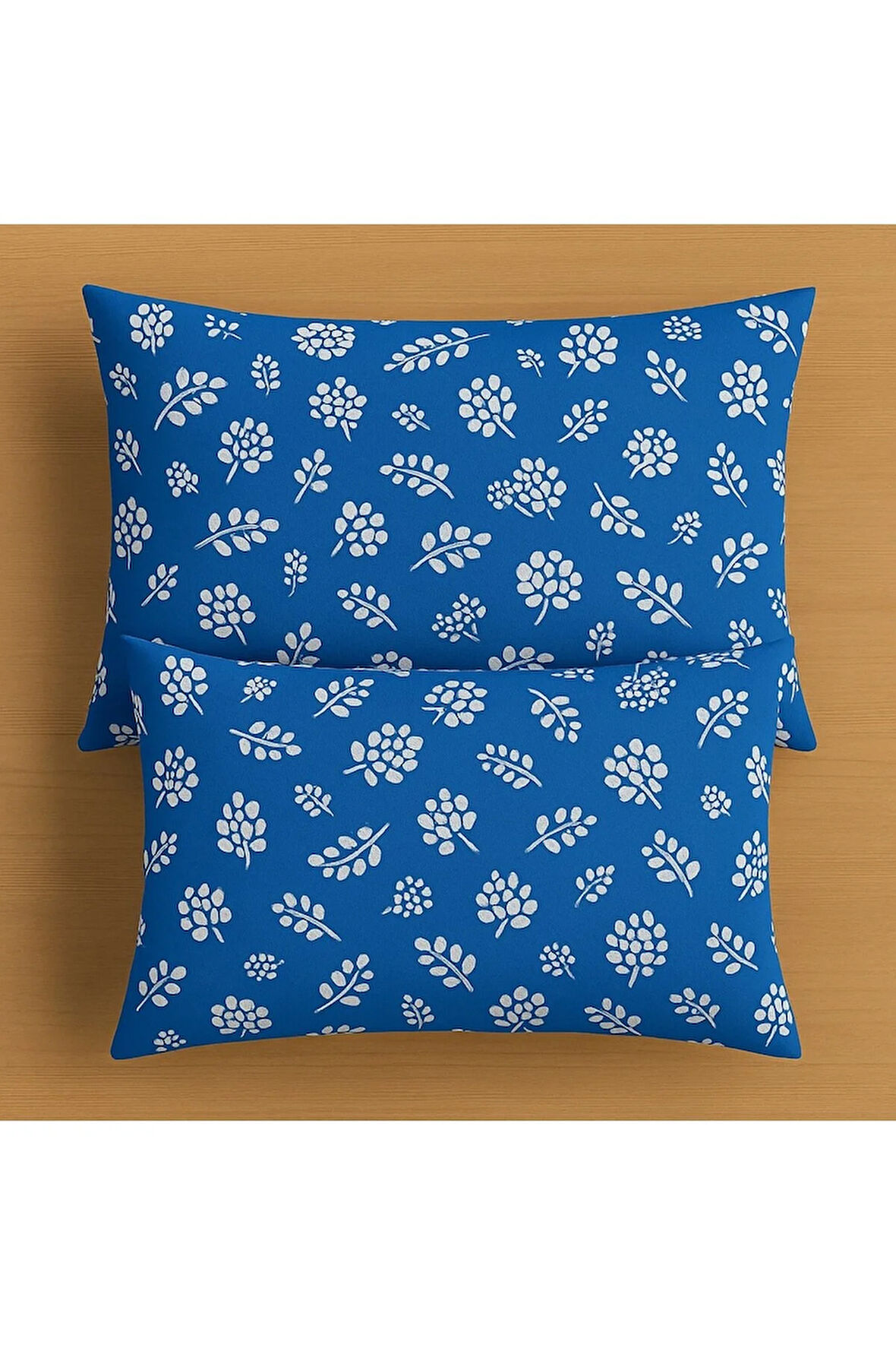 Desenli Pamuklu Yastık Kılıfı 2 Adet 50 x 70cm