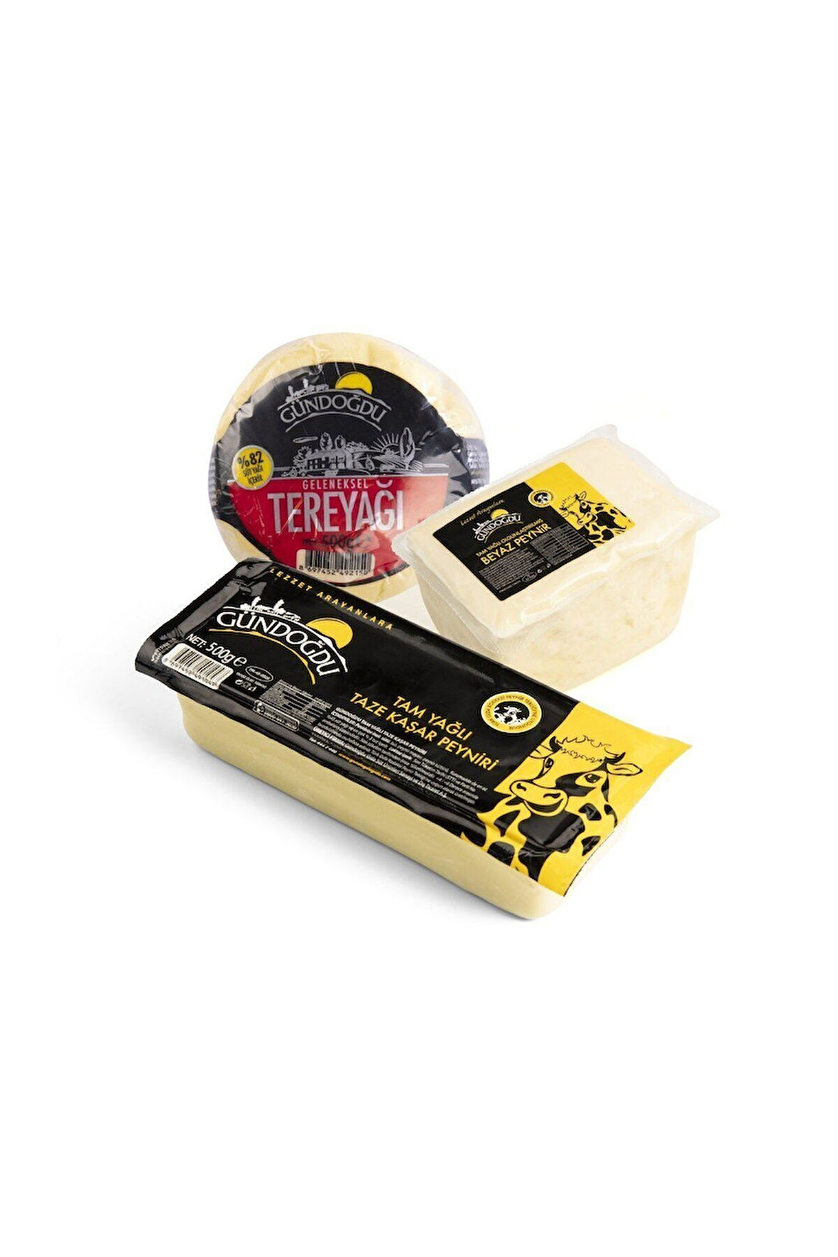 Kahvaltılık Seti - Toplam 1600gr Beyaz Peynir - Kaşar Peynir - Tereyağı