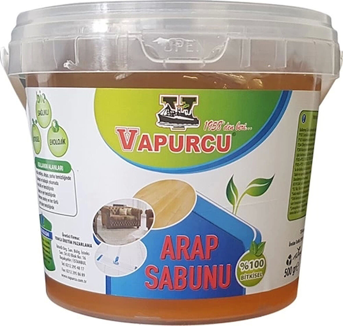 VAPURCU ARAP SABUNU KASE 500GR